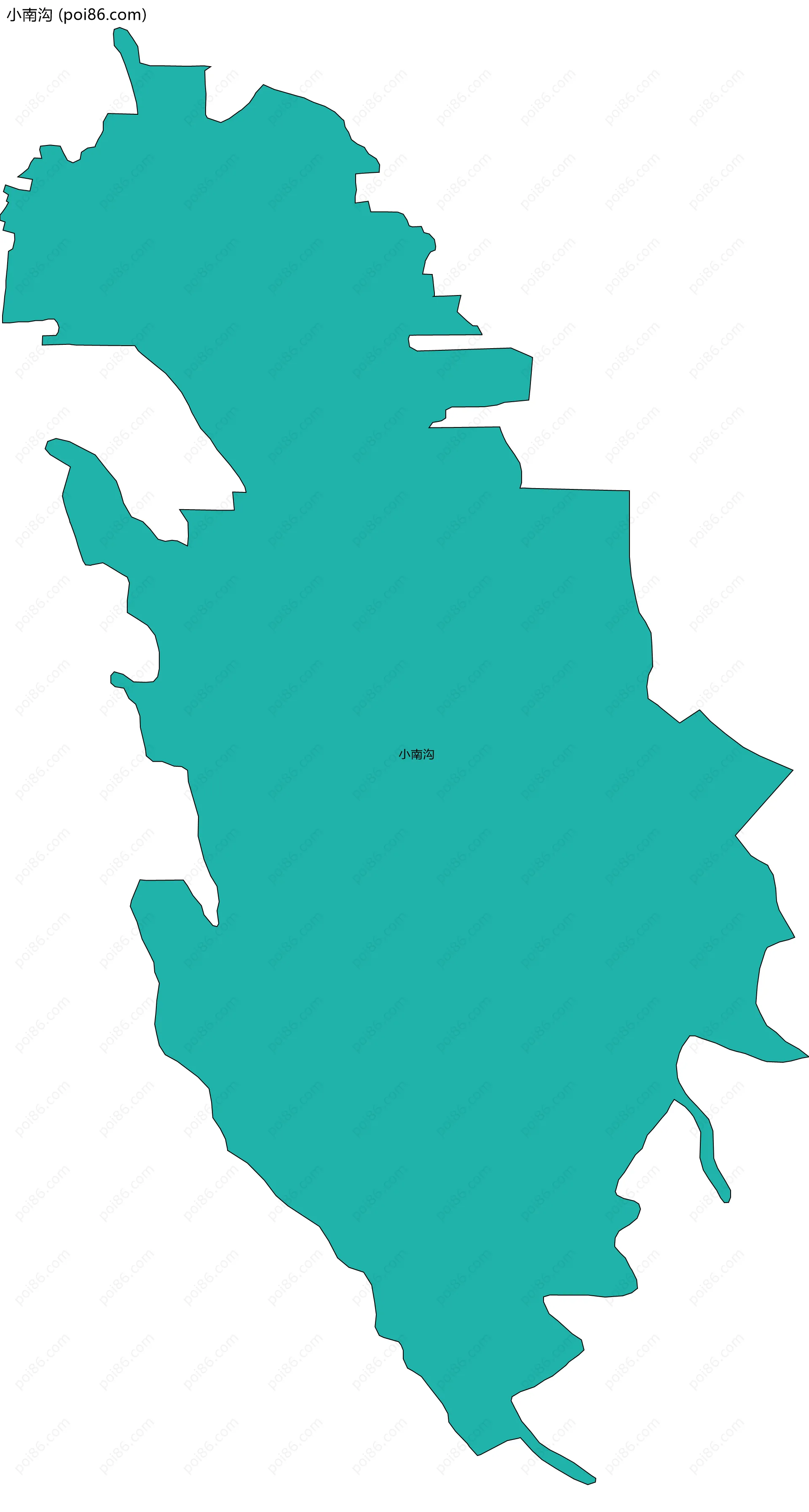 小南沟边界地图