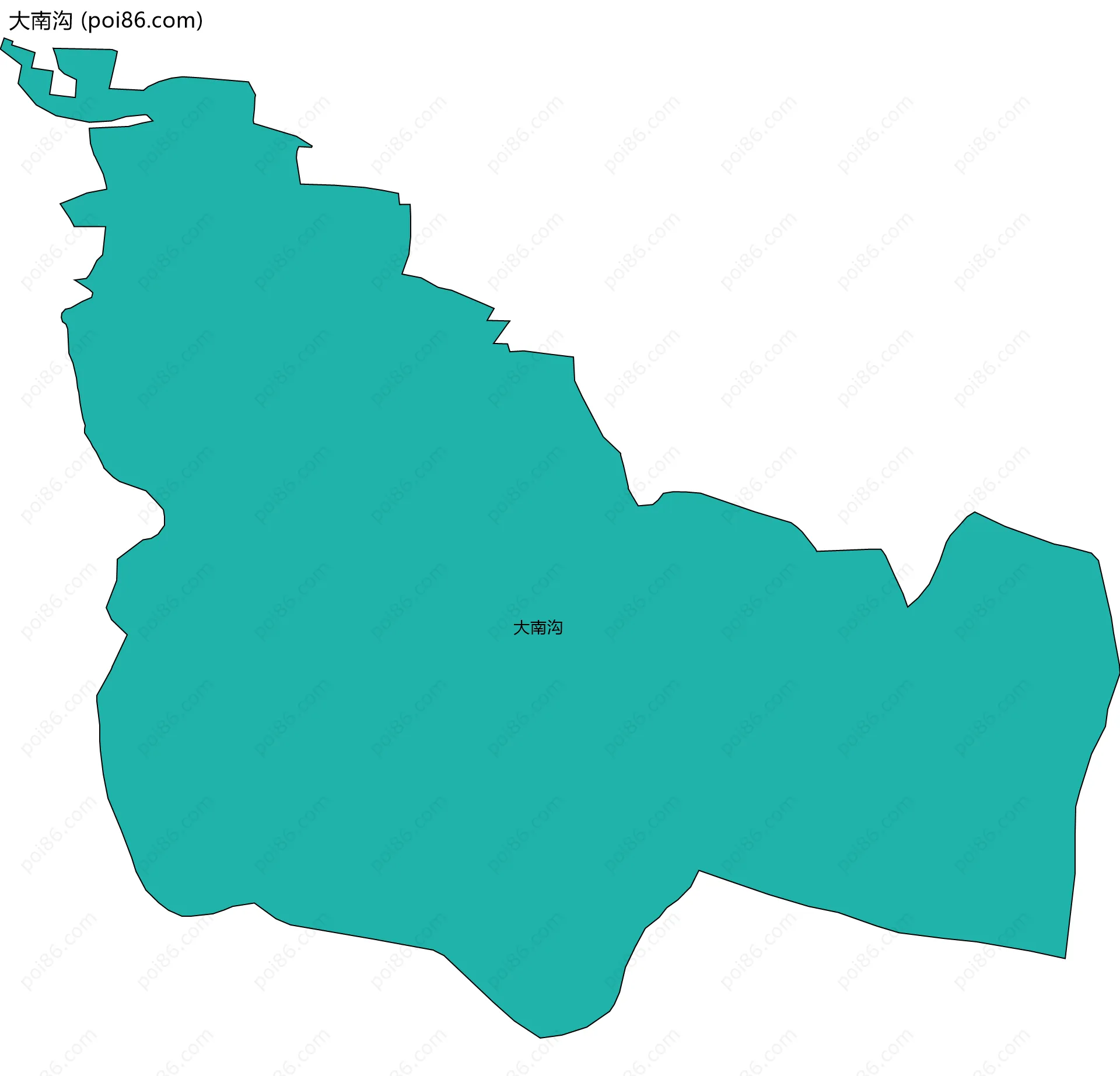 大南沟边界地图