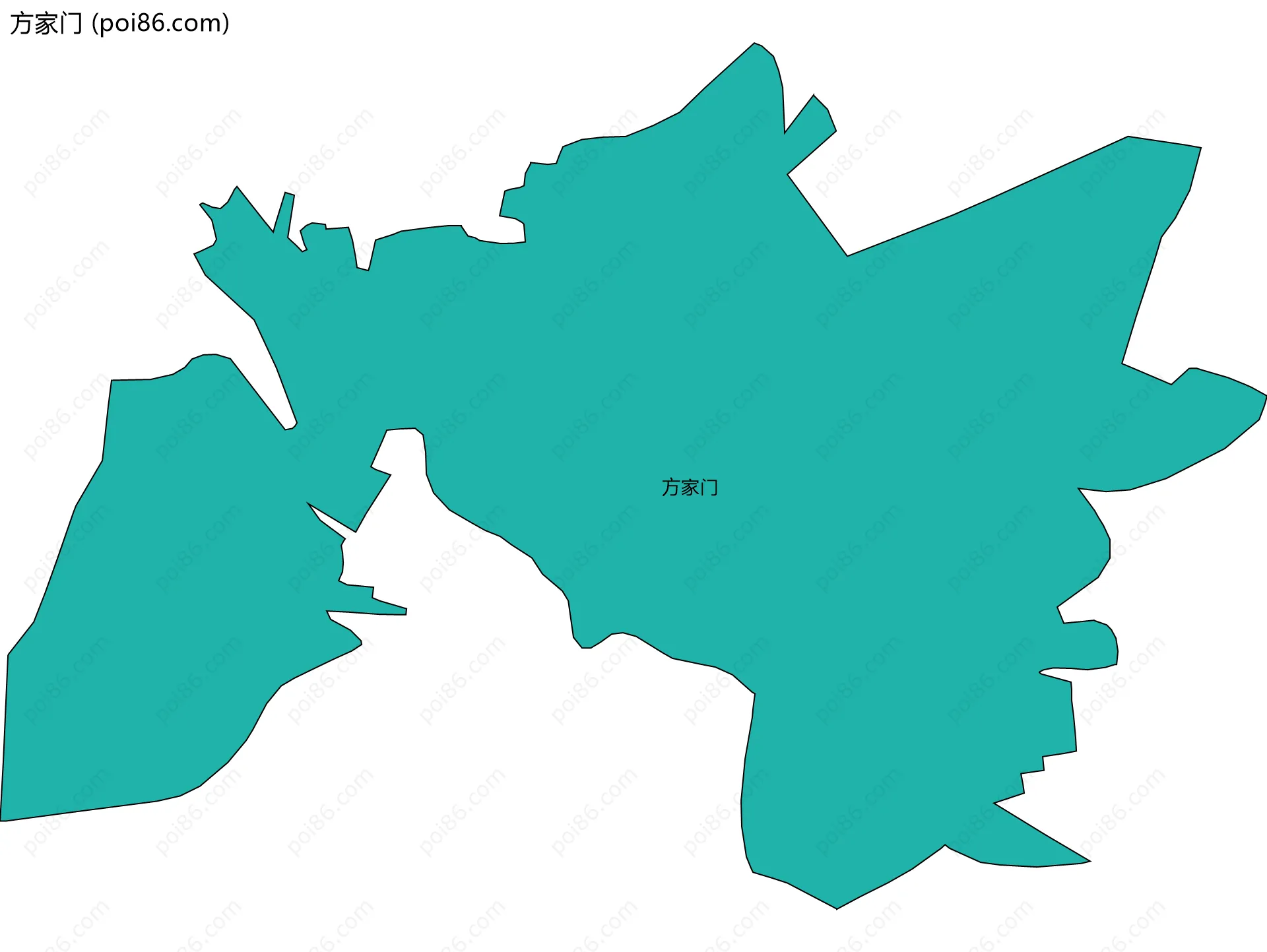 方家门边界地图