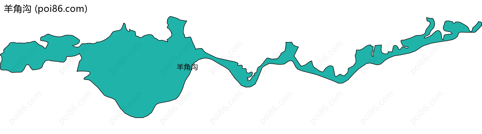 羊角沟边界地图