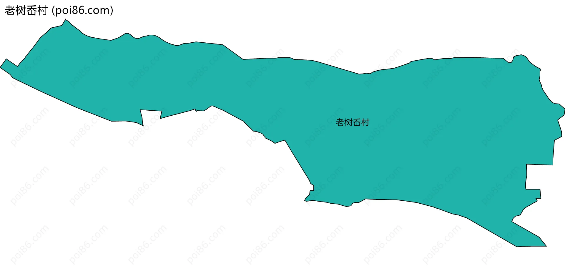 老树岙村边界地图