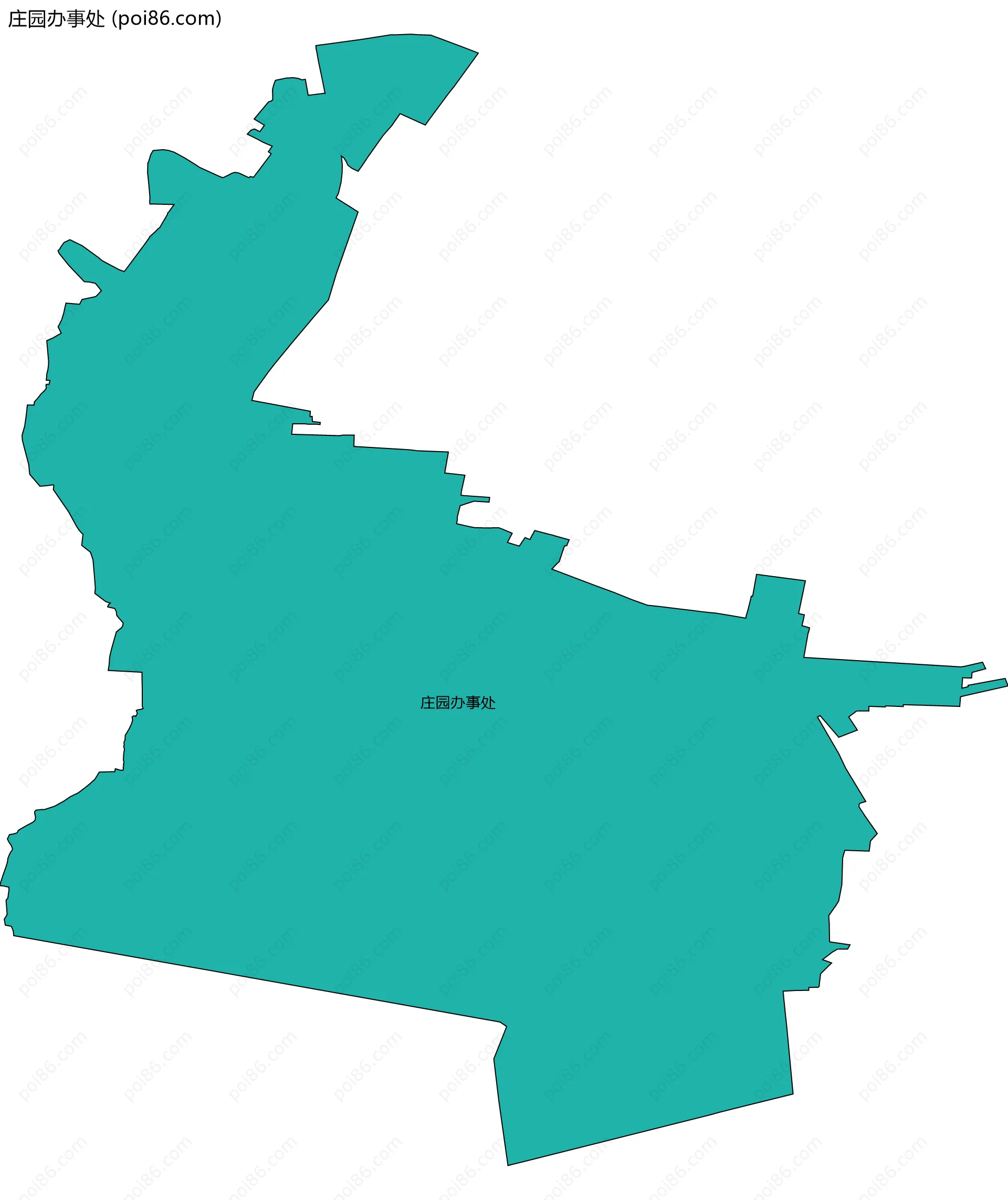 庄园办事处边界地图