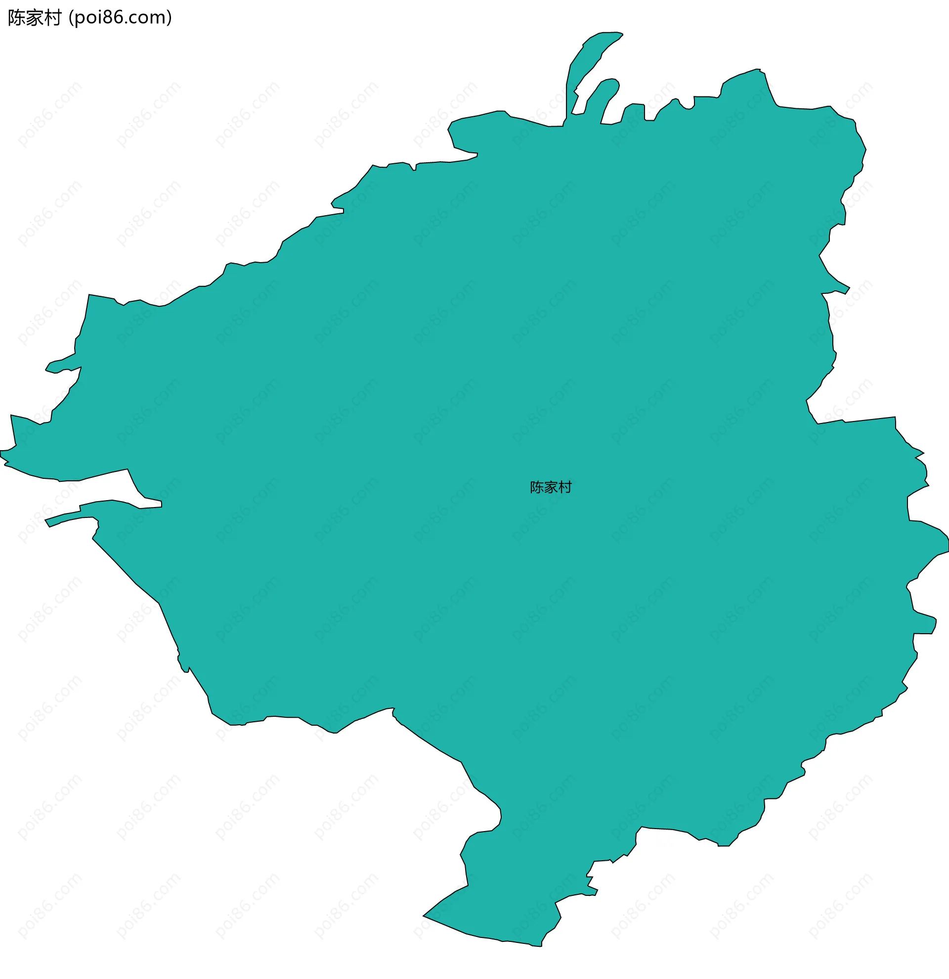陈家村边界地图