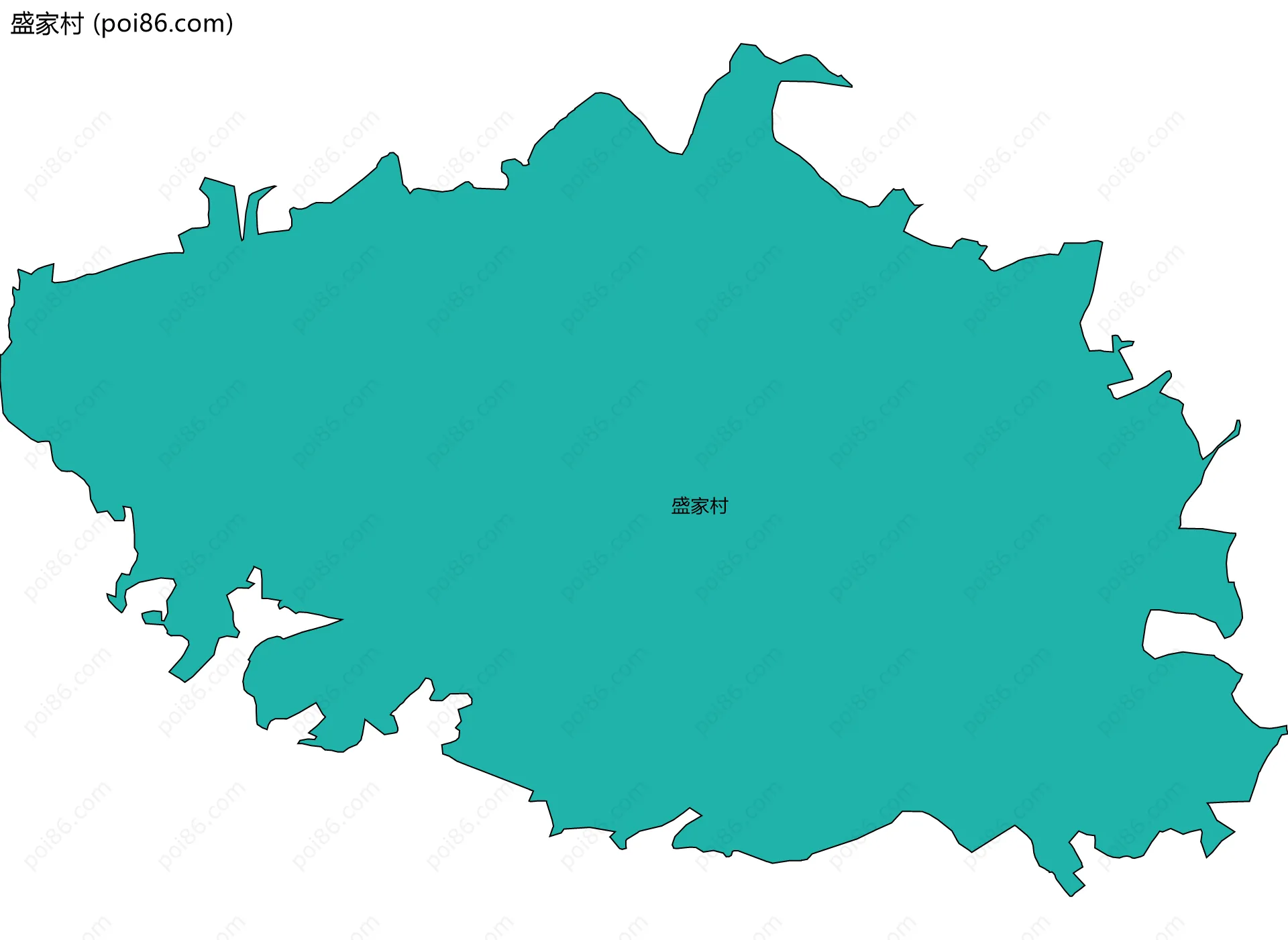 盛家村边界地图