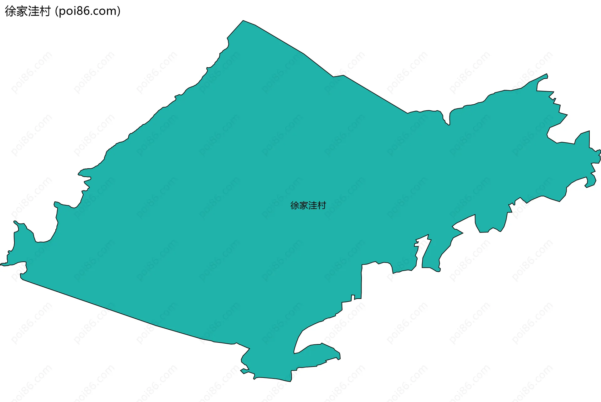 徐家洼村边界地图