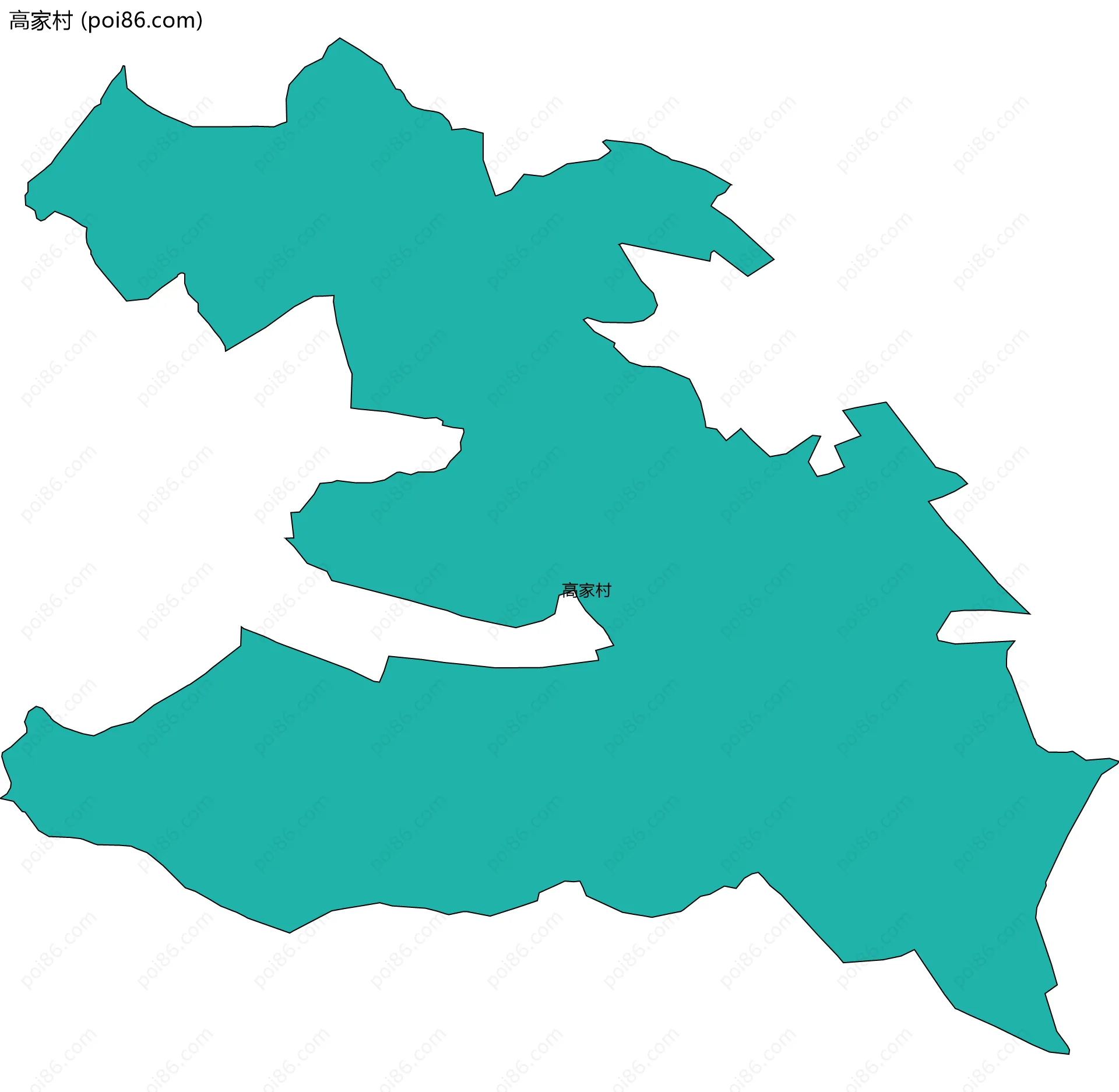 高家村边界地图