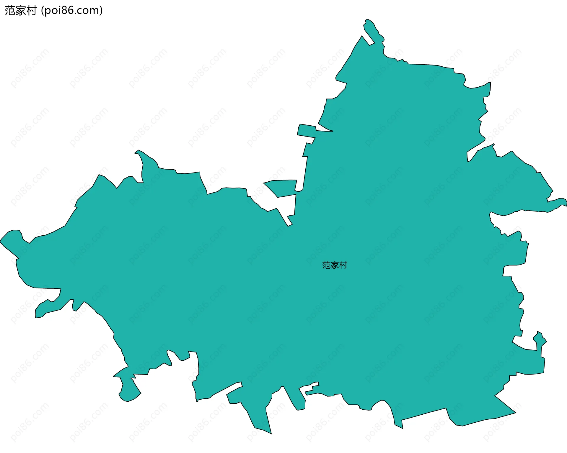 范家村边界地图