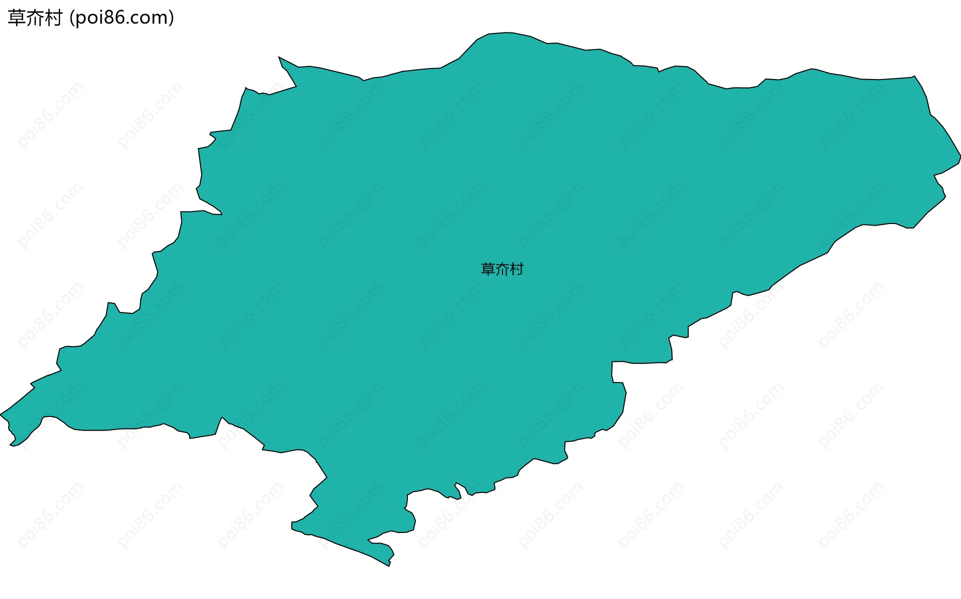 草夼村边界地图