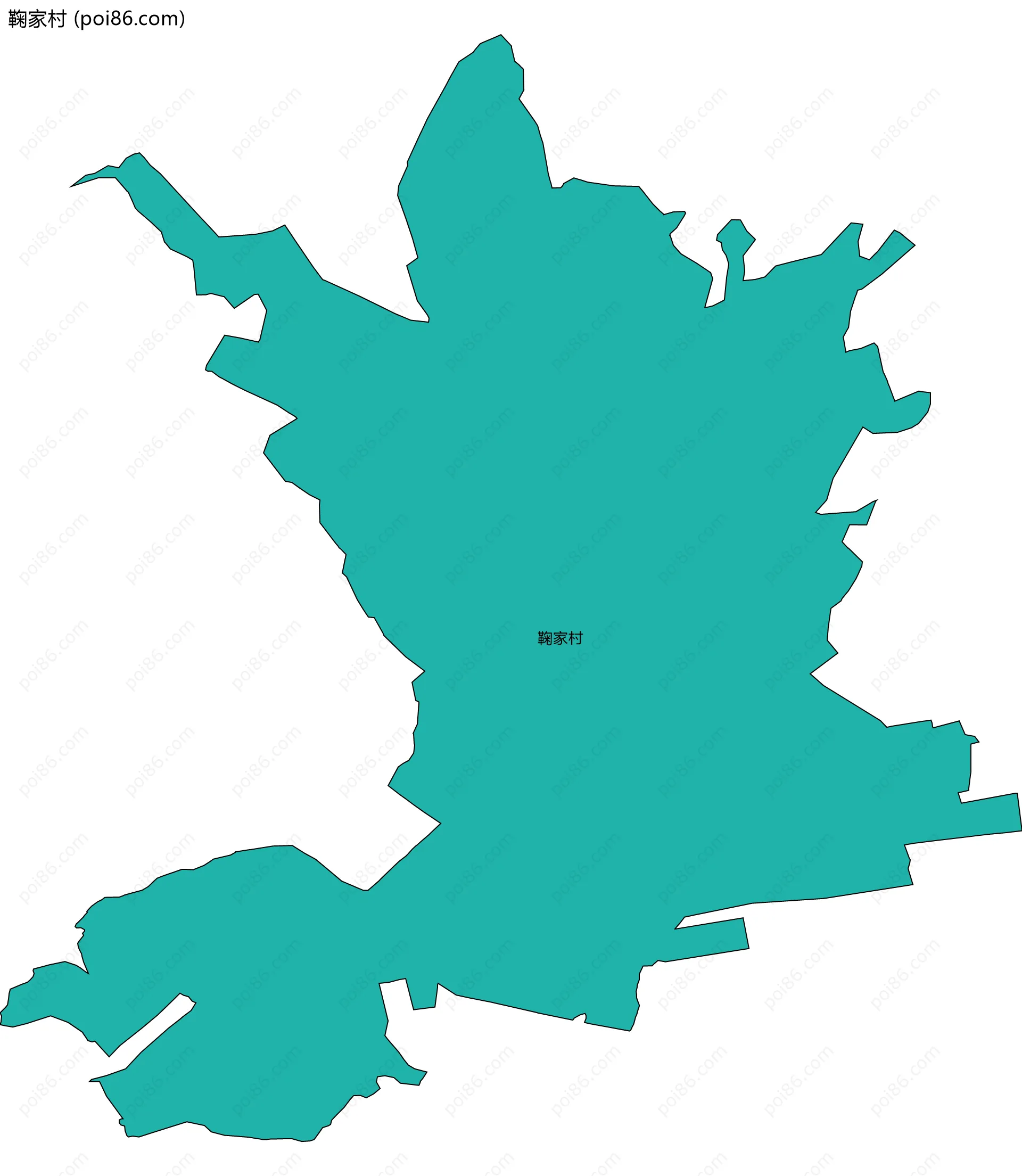 鞠家村边界地图