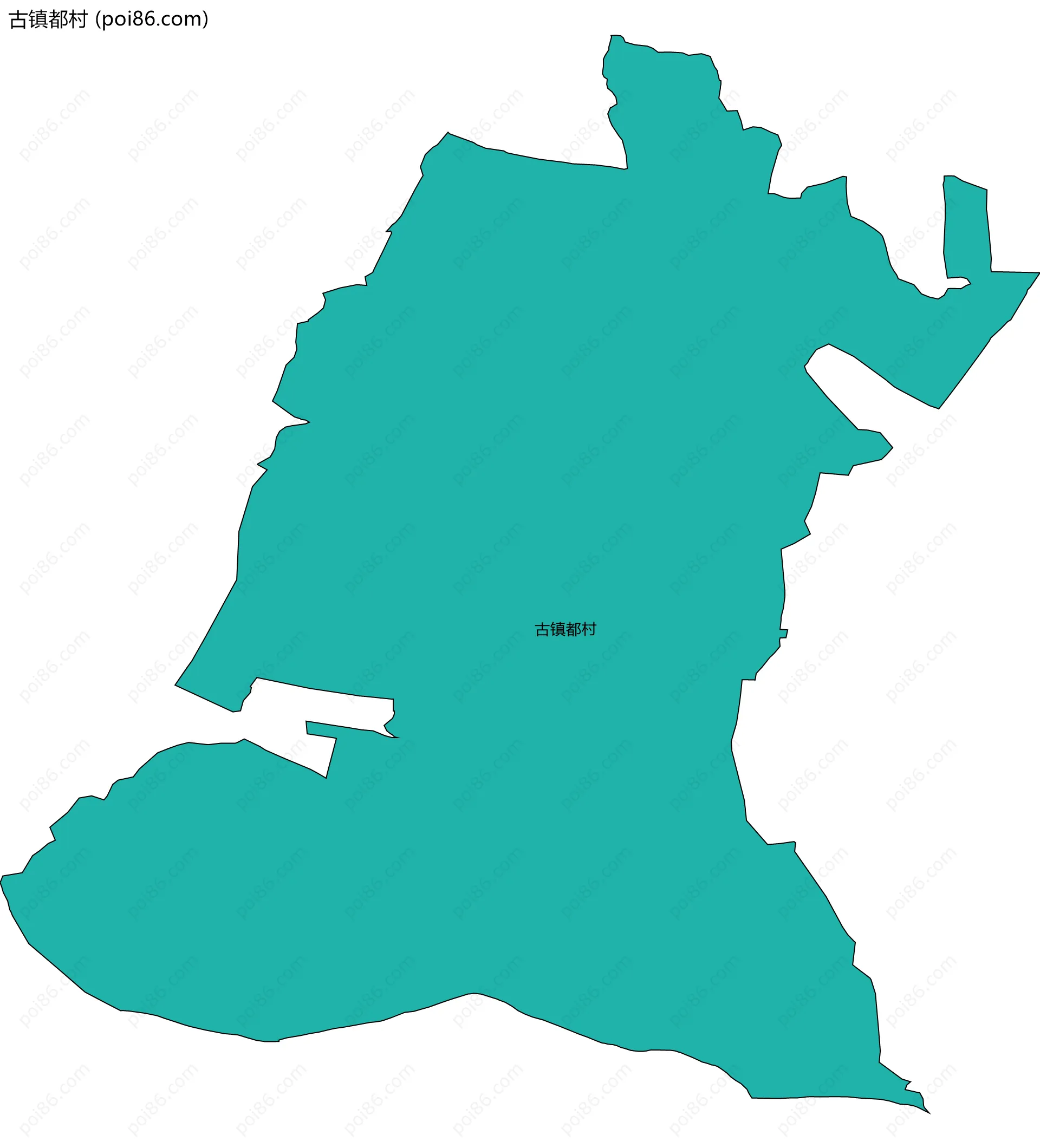 古镇都村边界地图