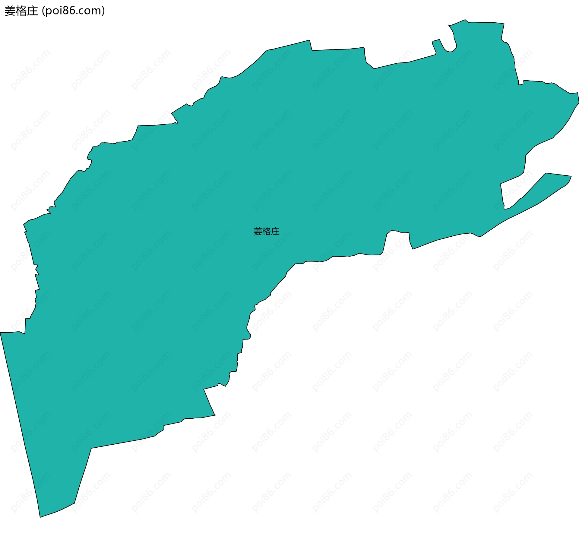 姜格庄边界地图