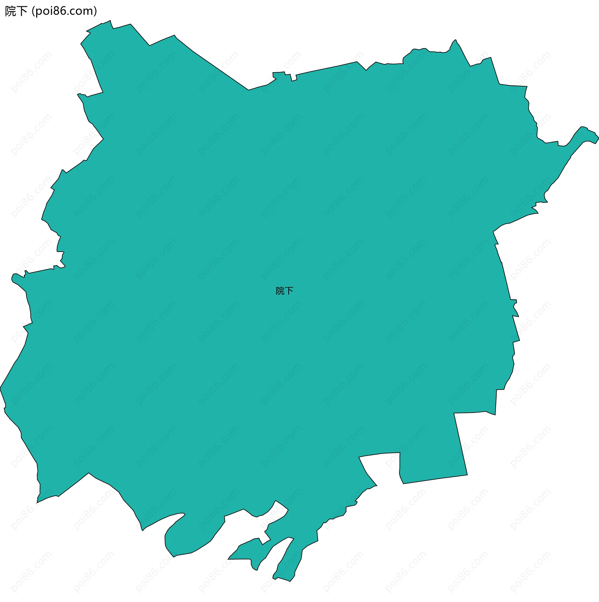 院下边界地图