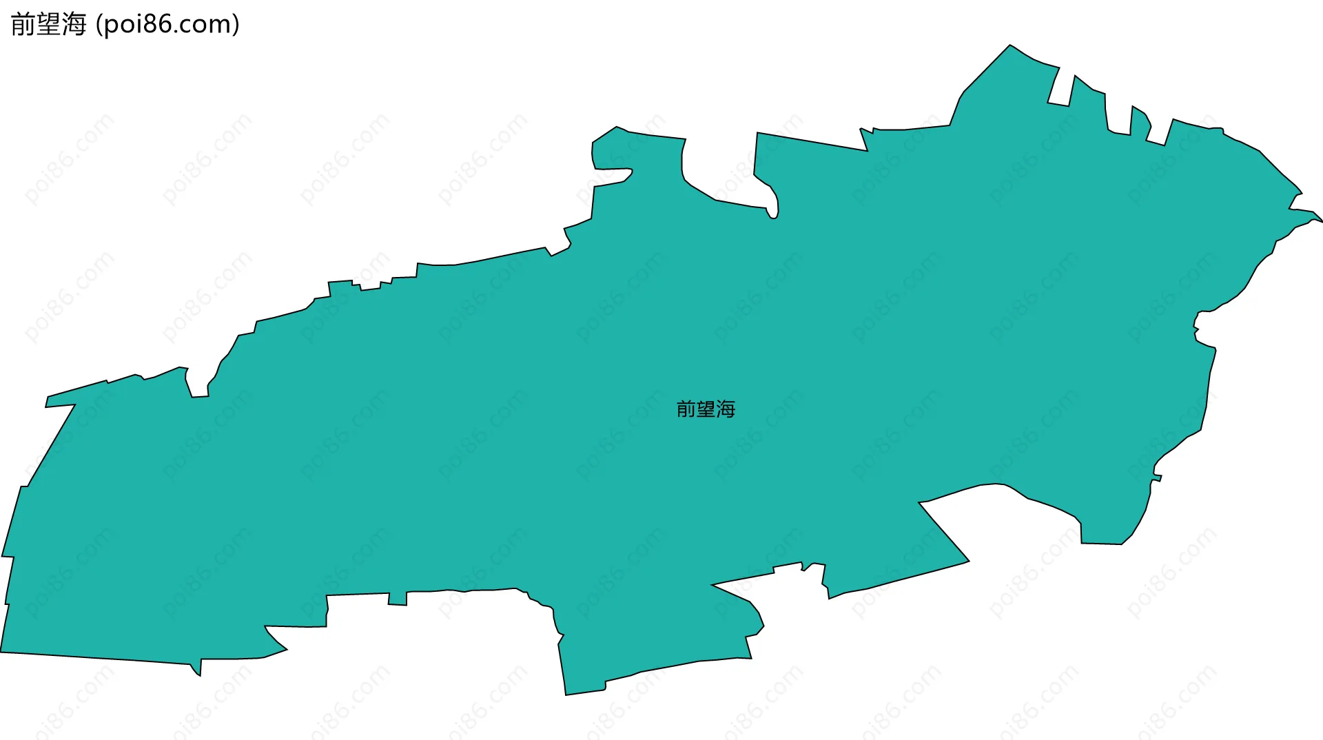前望海边界地图
