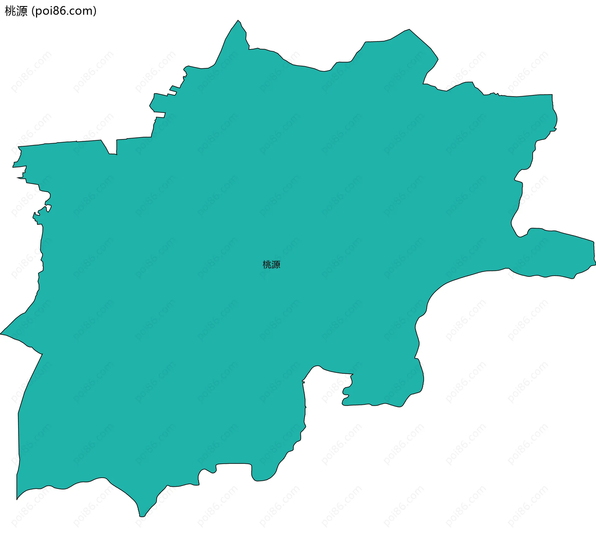 桃源边界地图