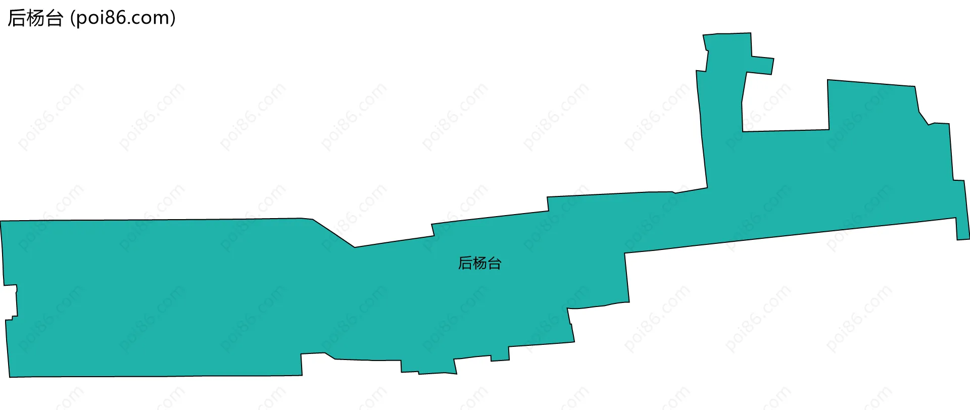 后杨台边界地图