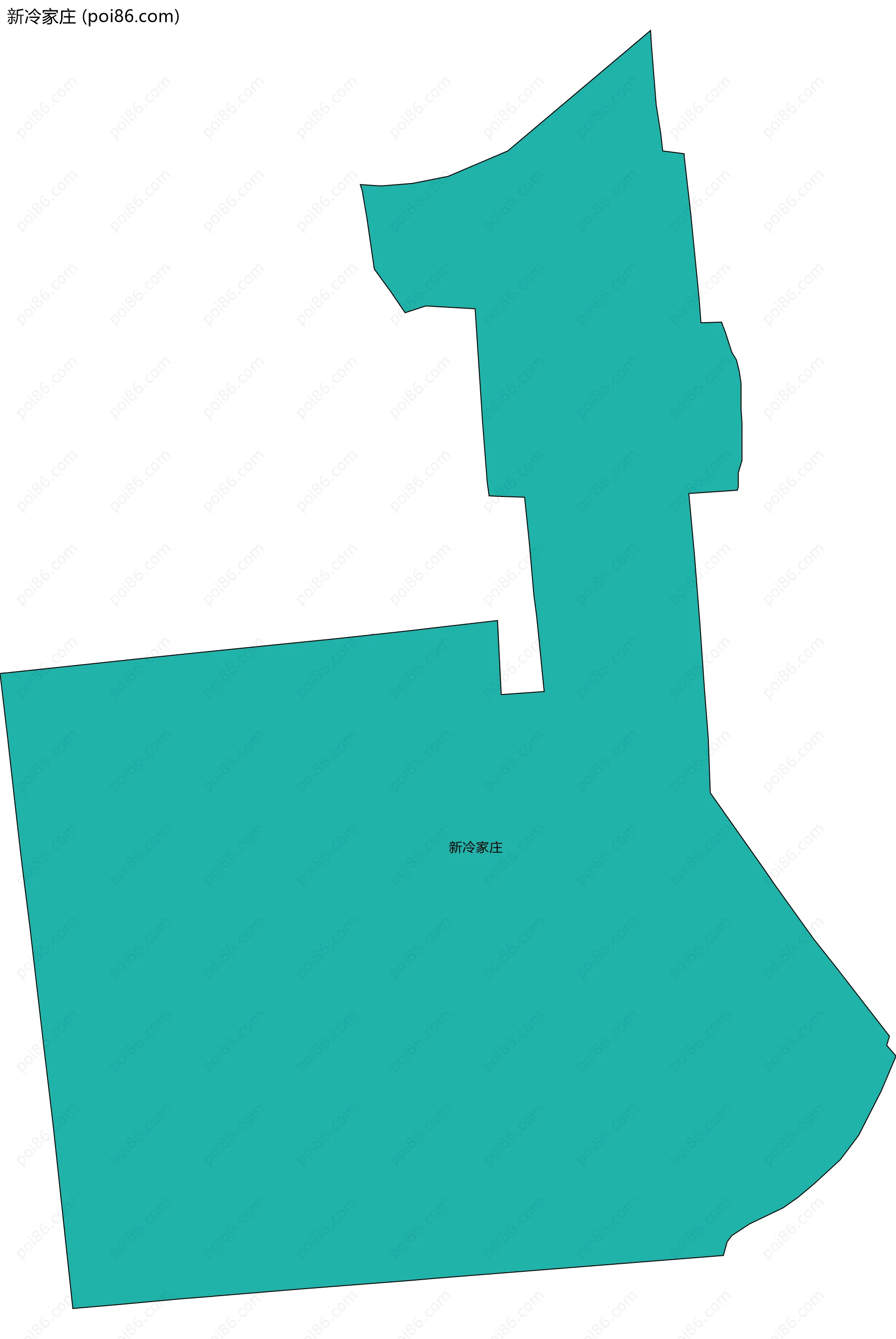 新冷家庄边界地图