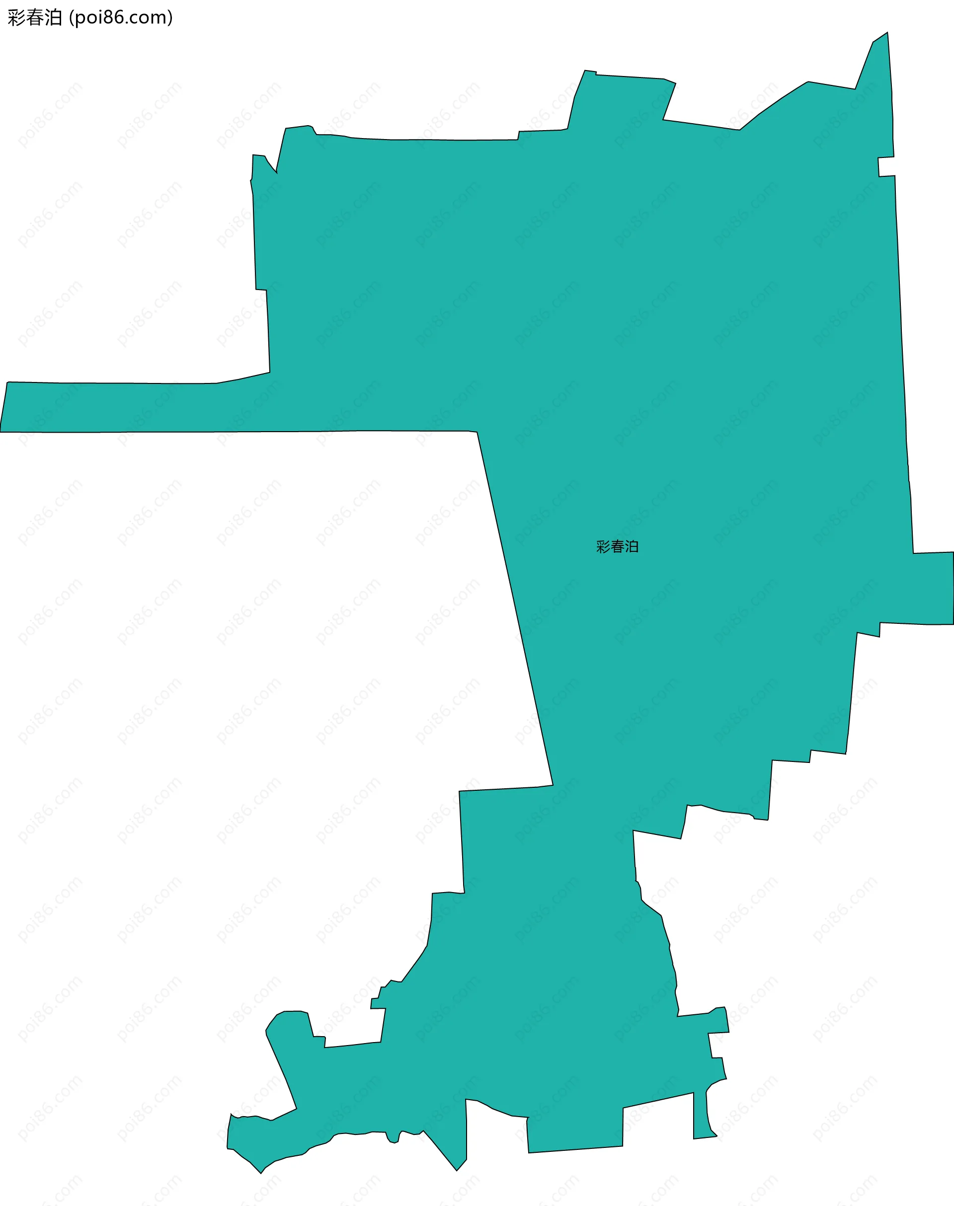 彩春泊边界地图