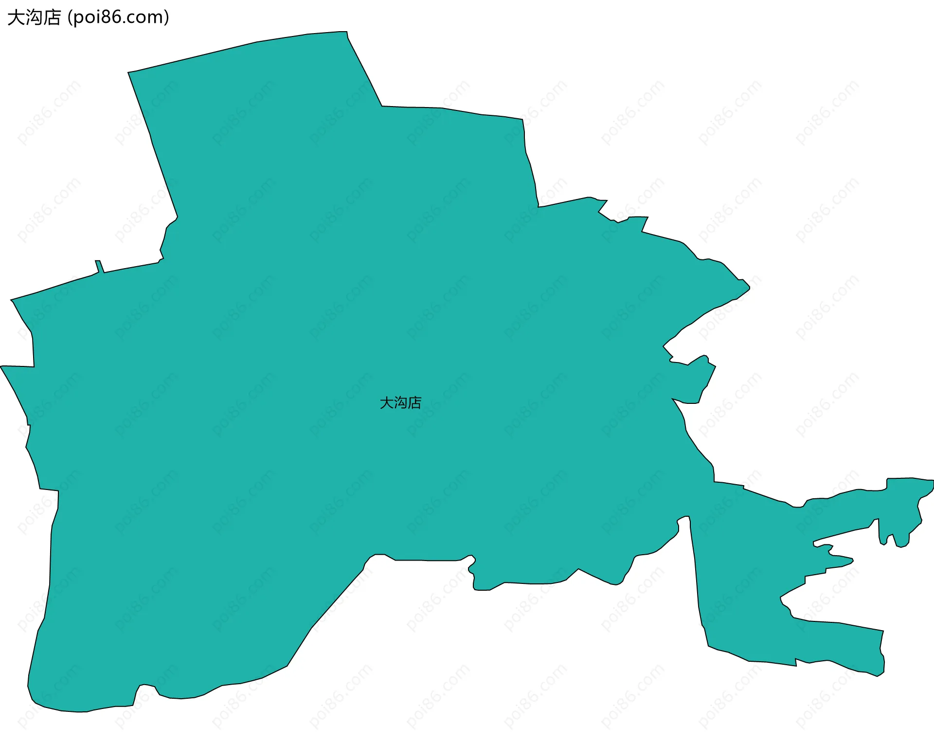 大沟店边界地图