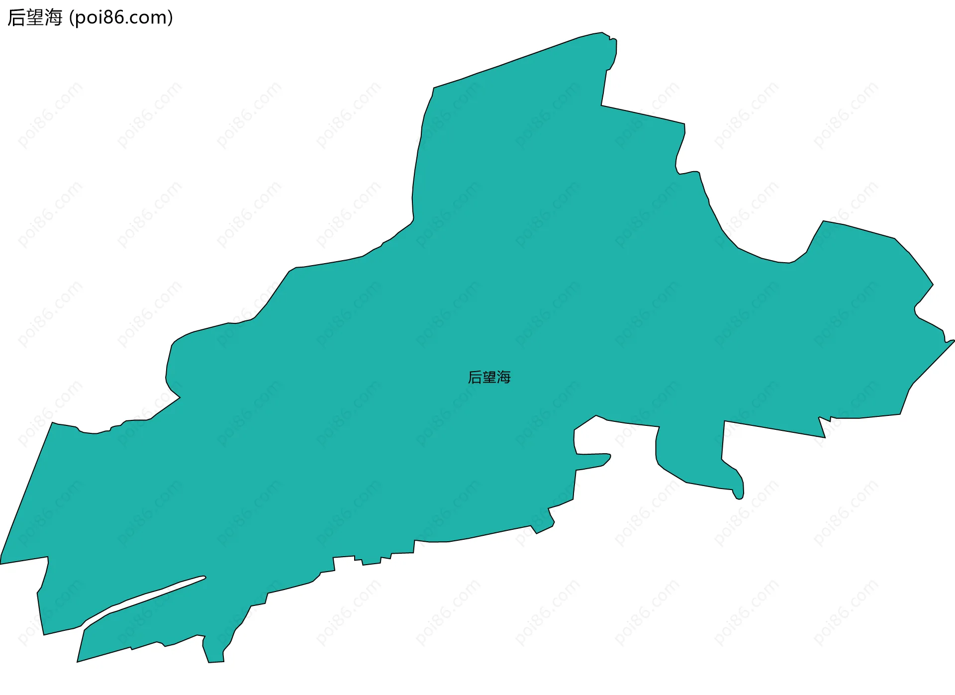 后望海边界地图