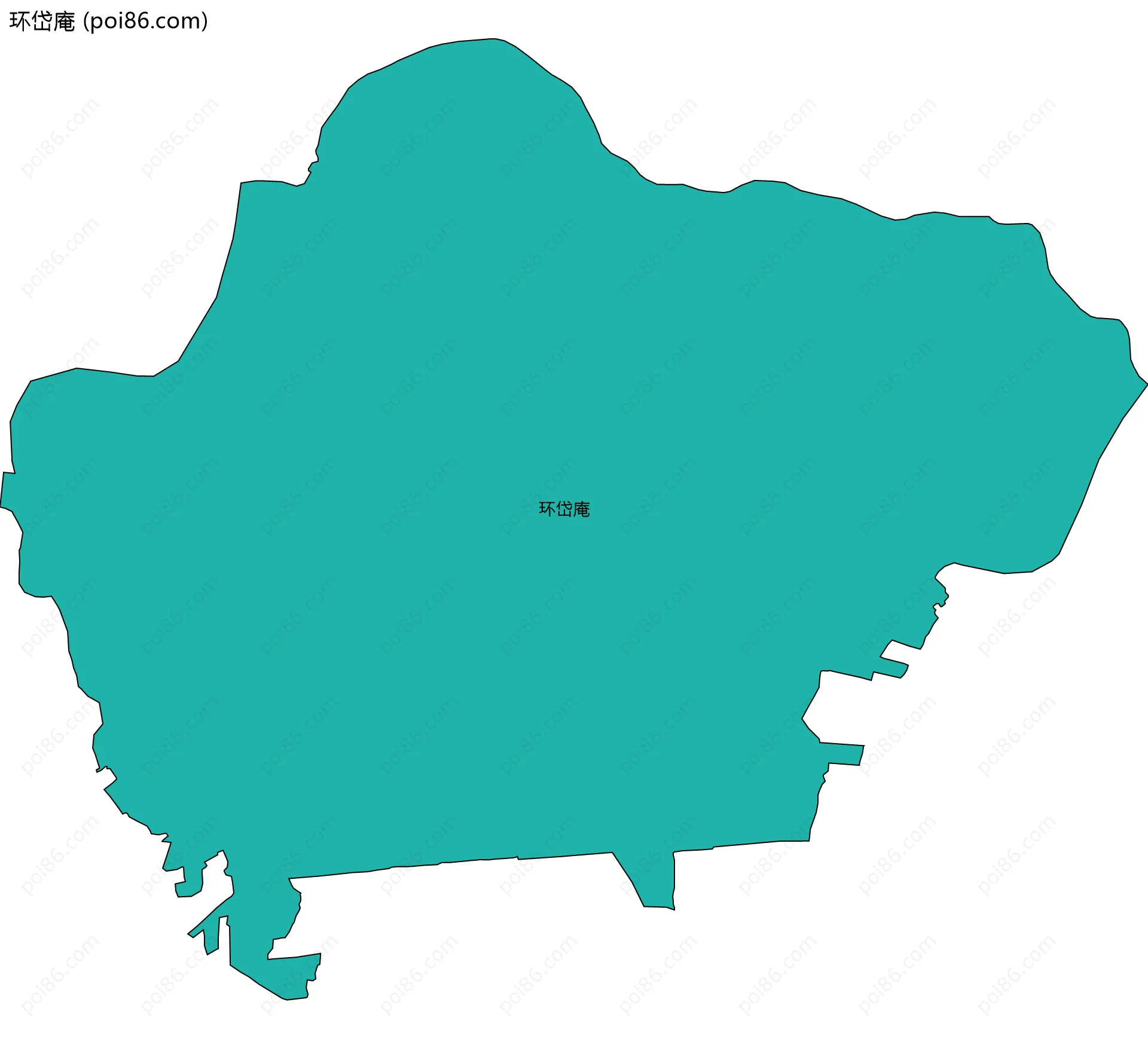 环岱庵边界地图