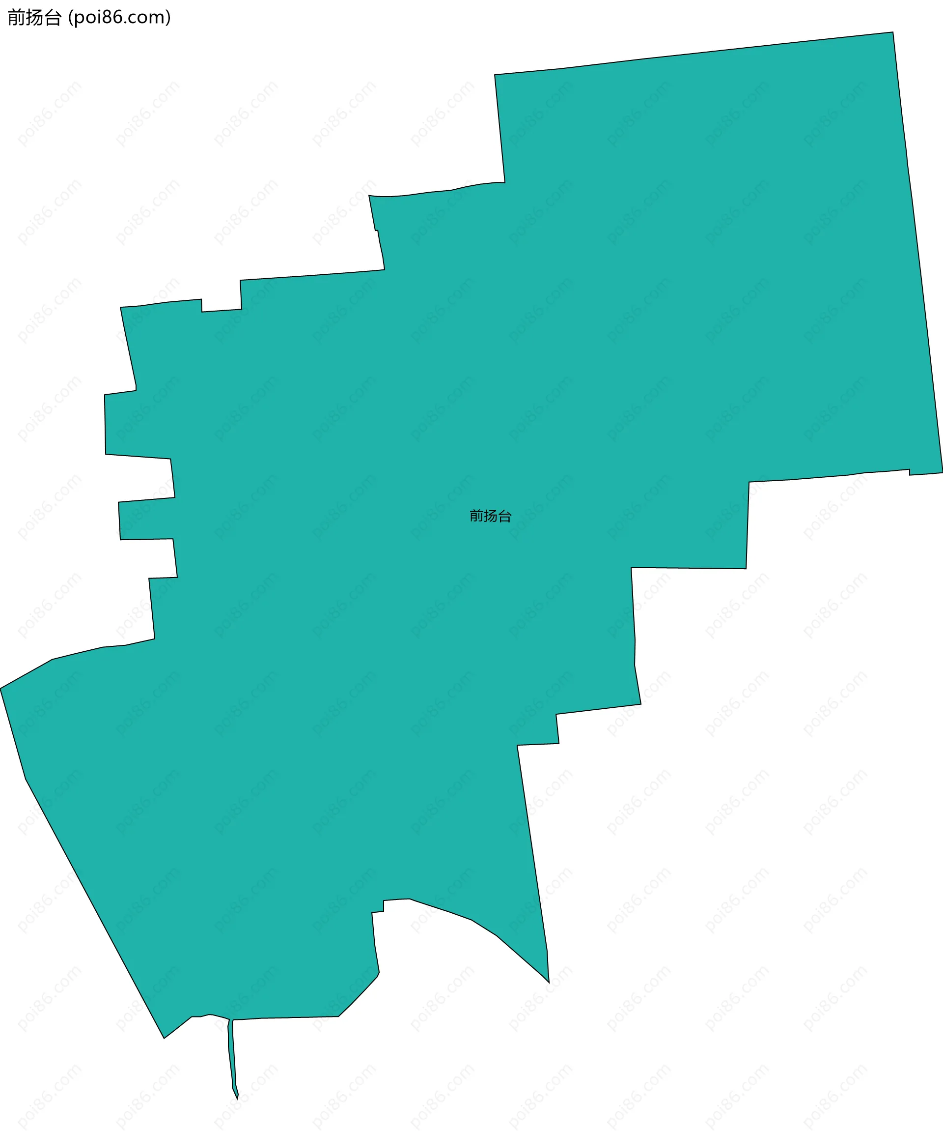 前扬台边界地图