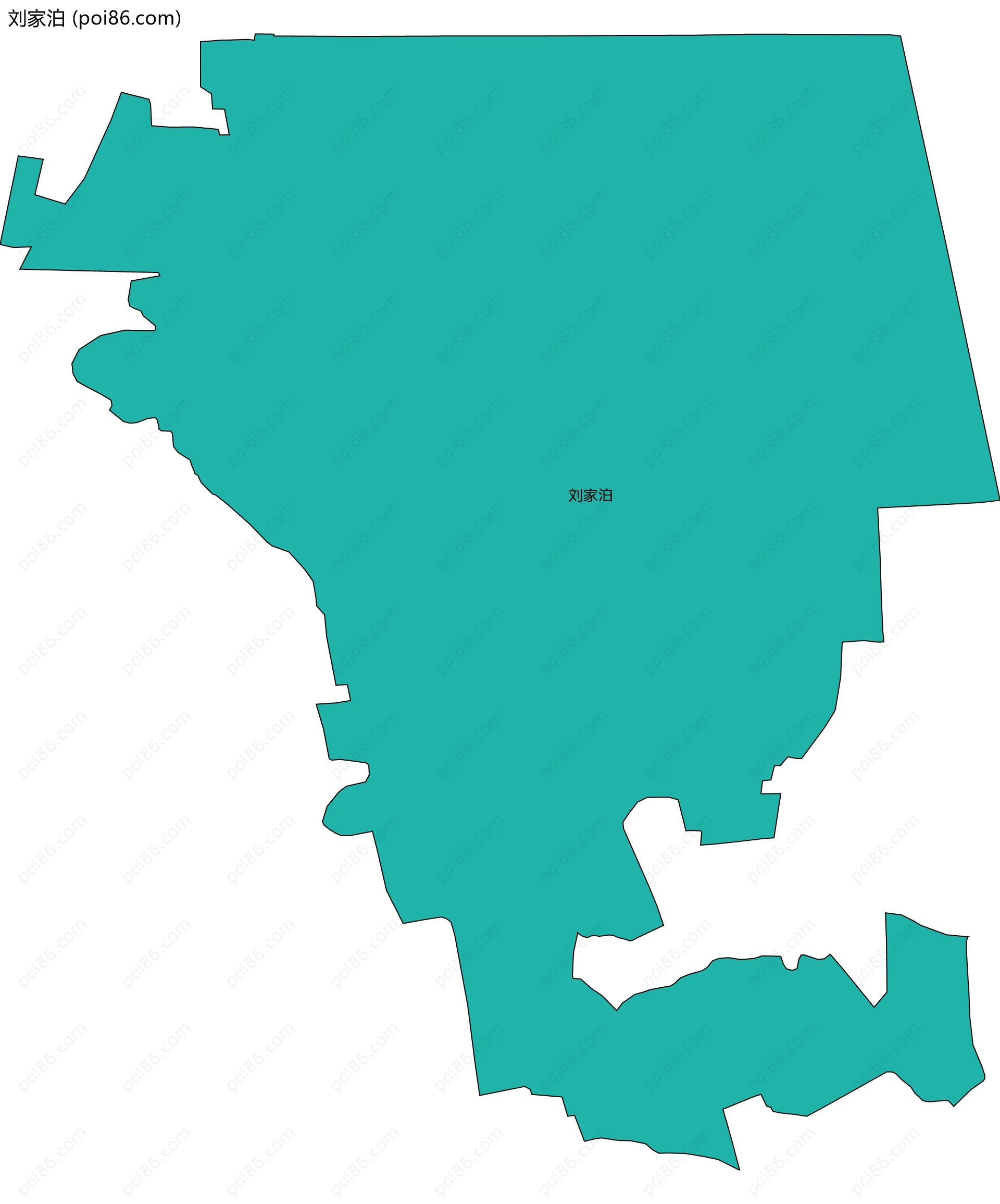 刘家泊边界地图