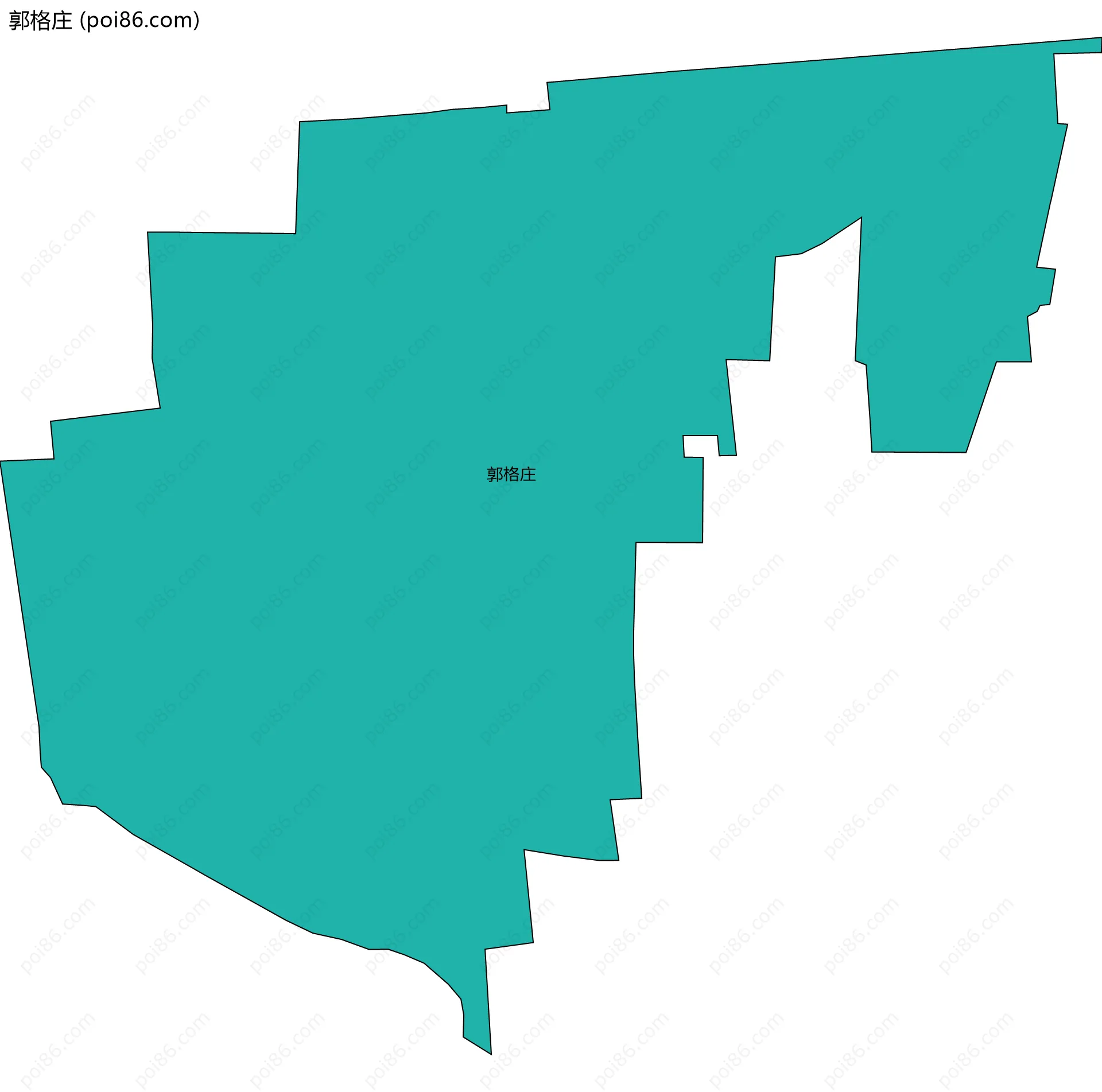 郭格庄边界地图