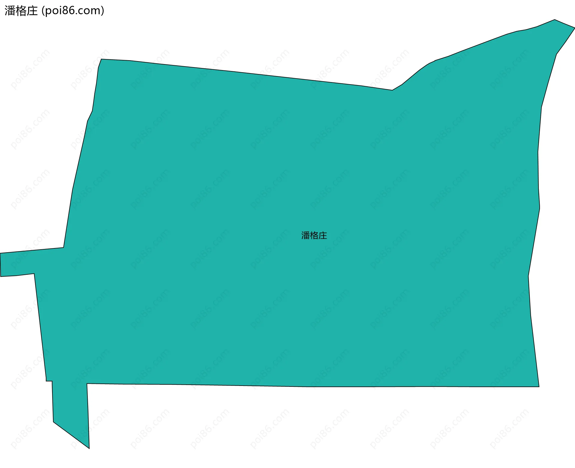 潘格庄边界地图