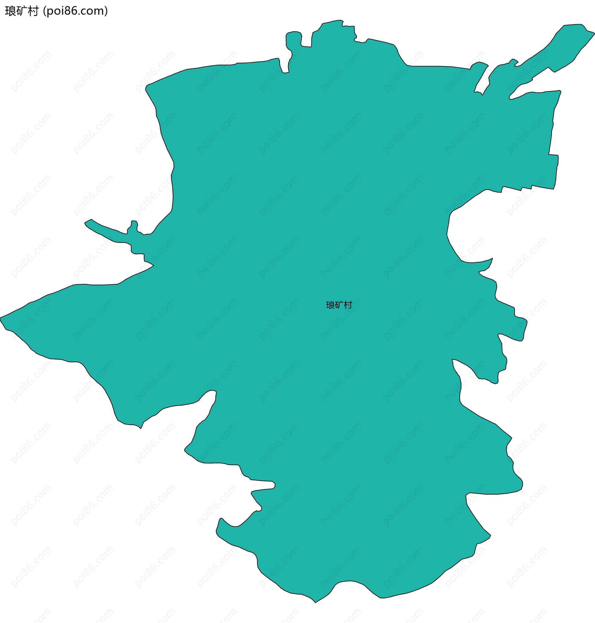 琅矿村边界地图