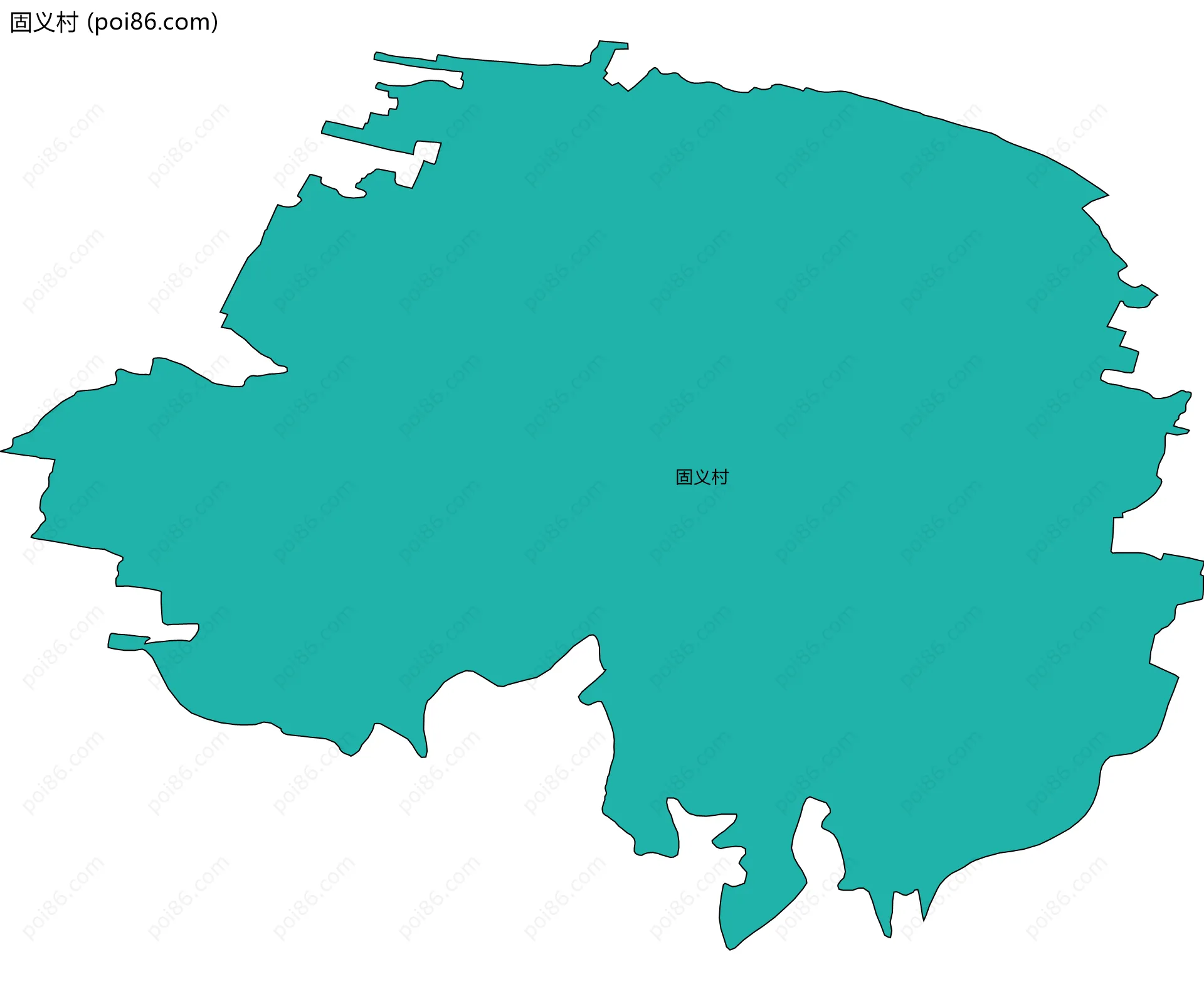 固义村边界地图