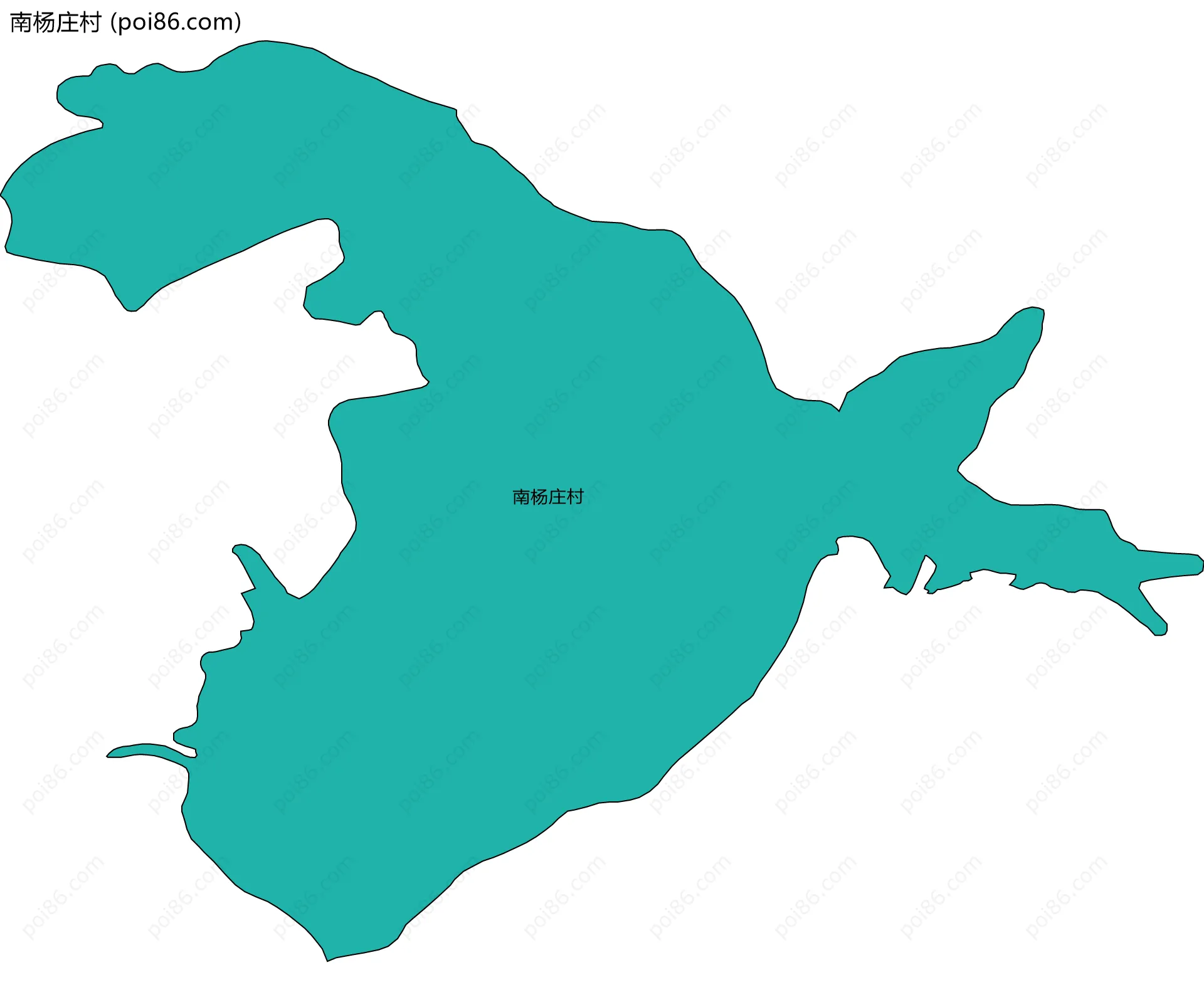 南杨庄村边界地图