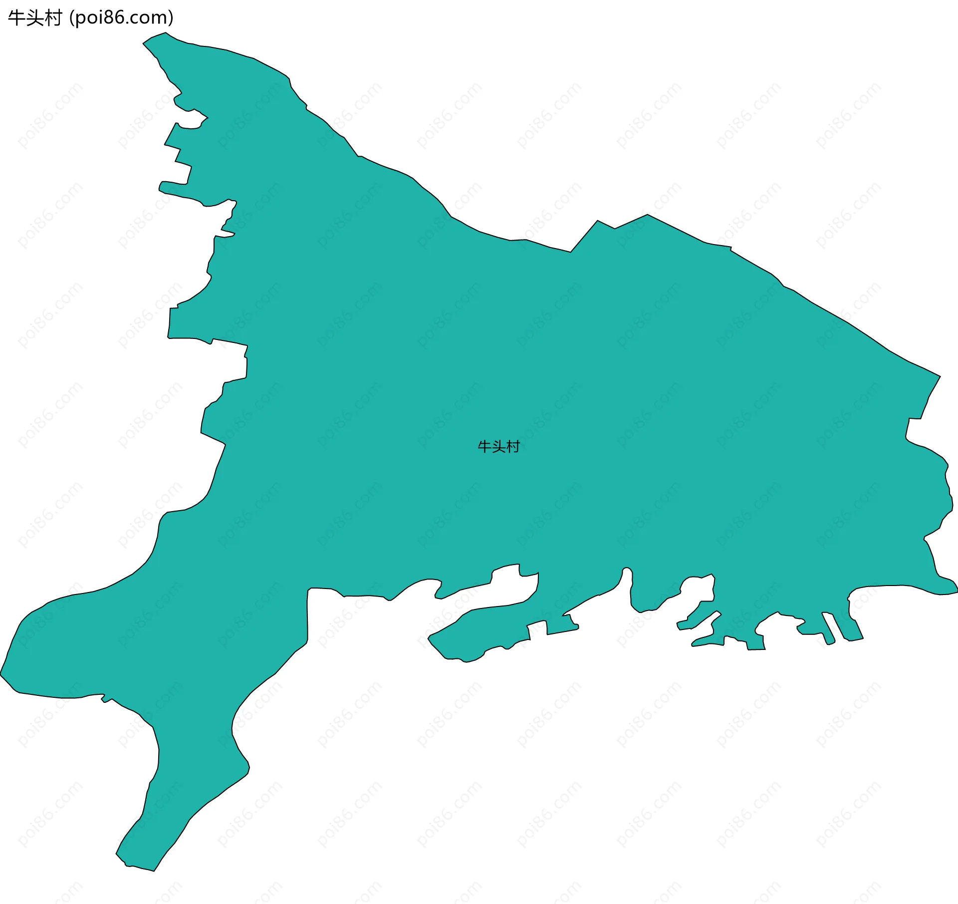 牛头村边界地图