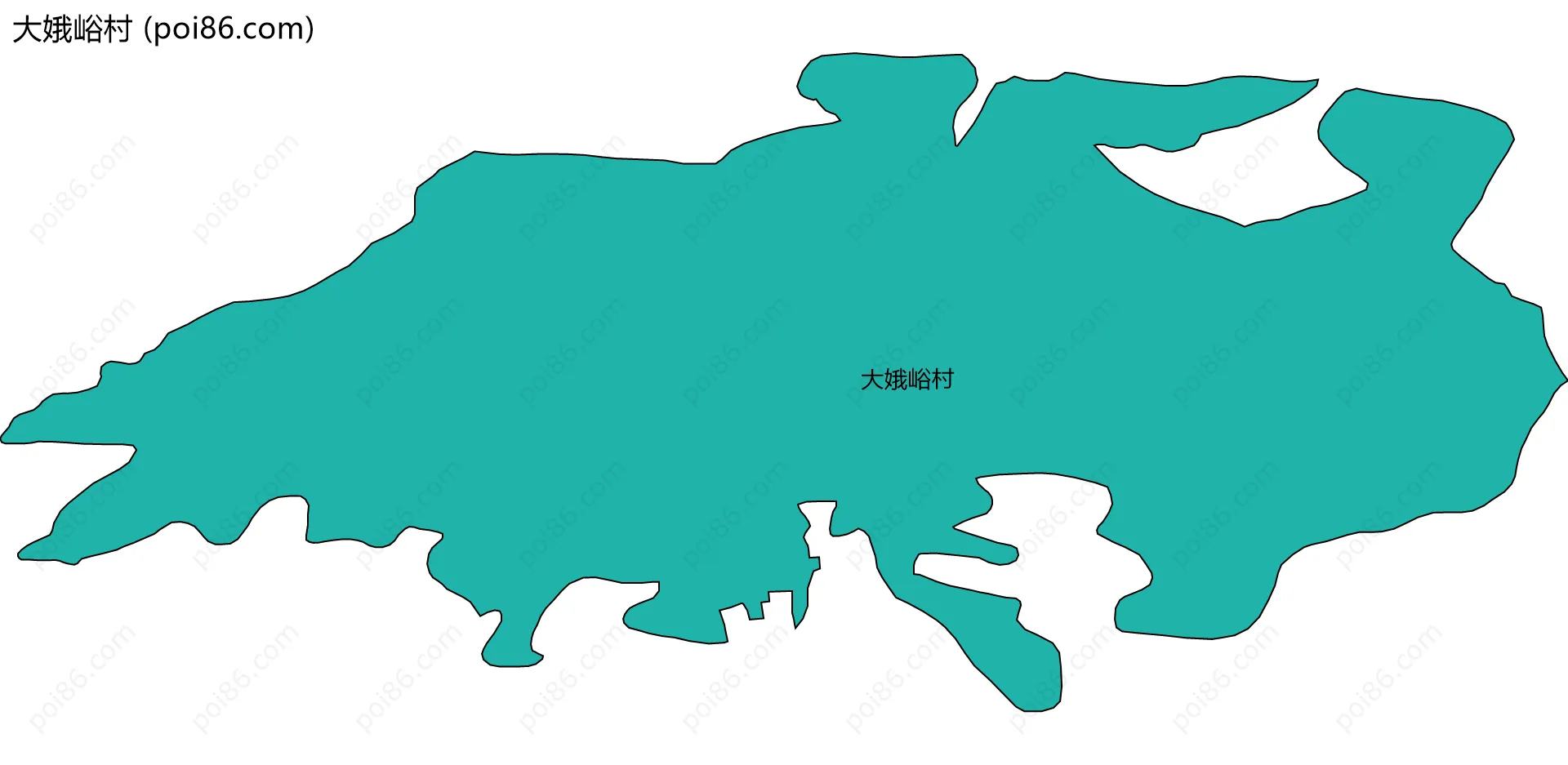 大娥峪村边界地图