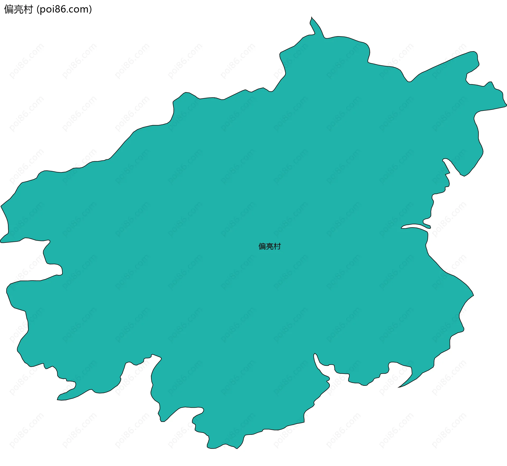 偏亮村边界地图