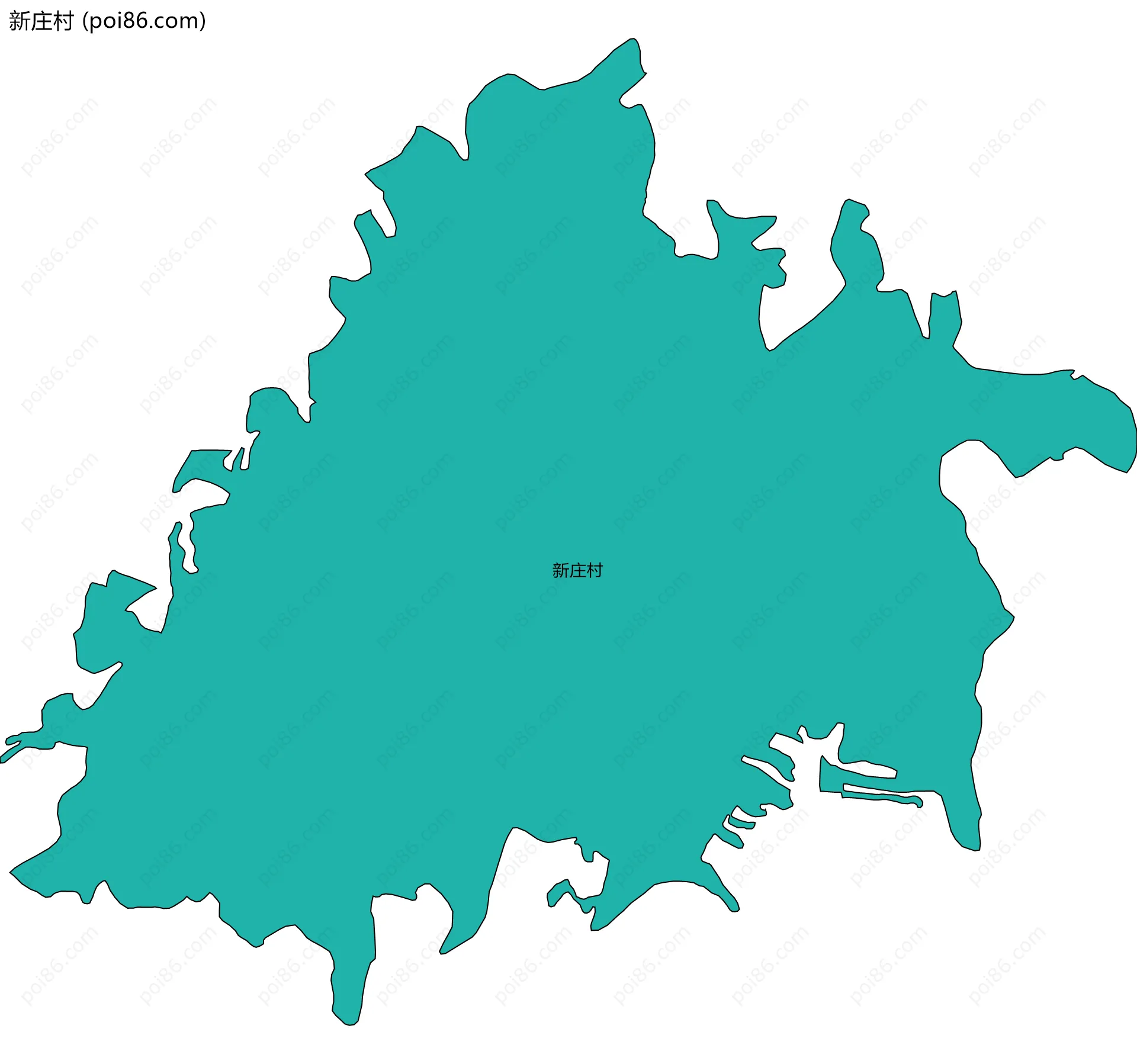 新庄村边界地图