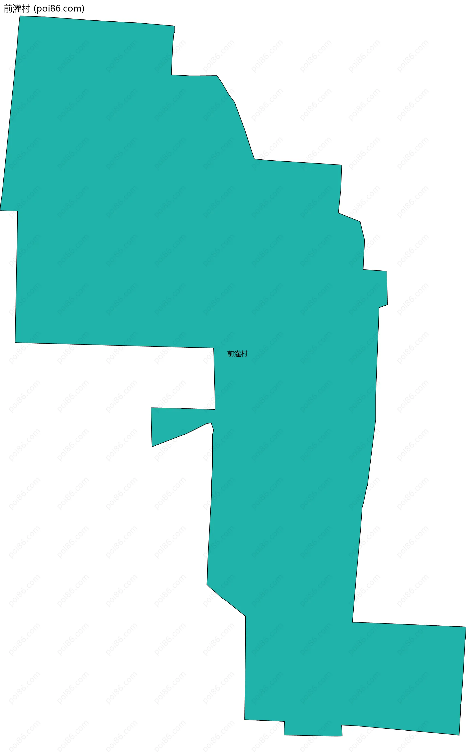 前灌村边界地图