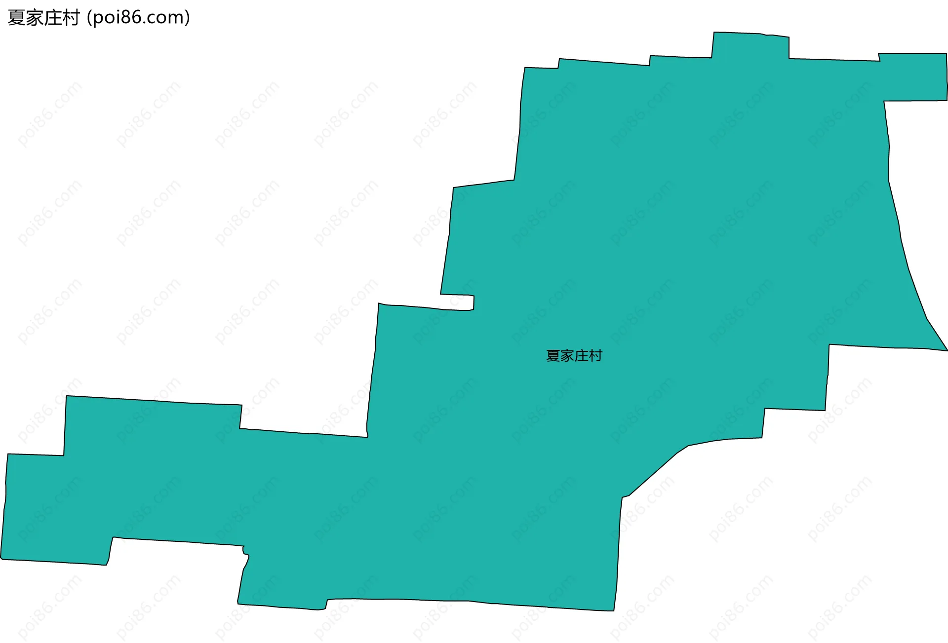 夏家庄村边界地图