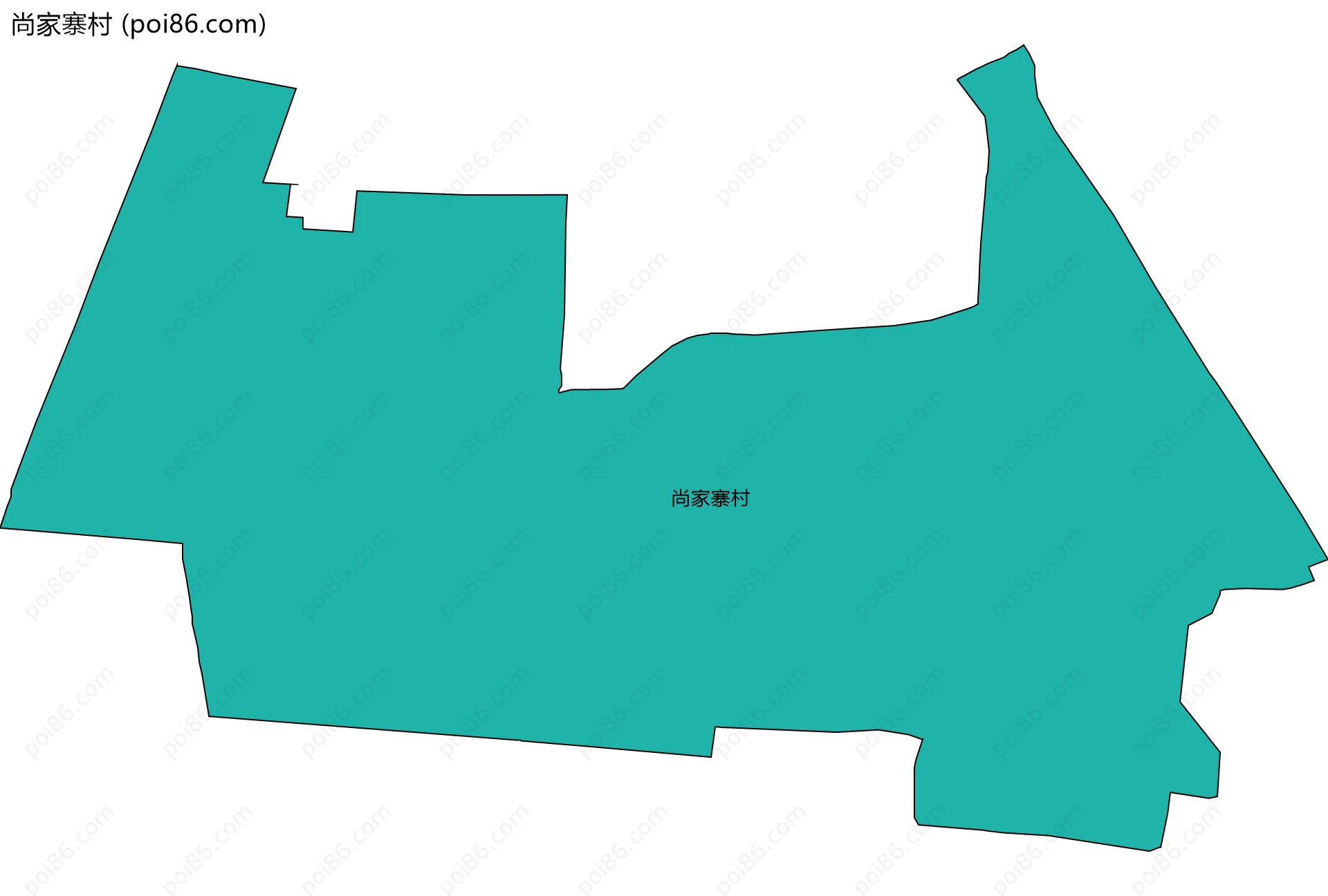 尚家寨村边界地图