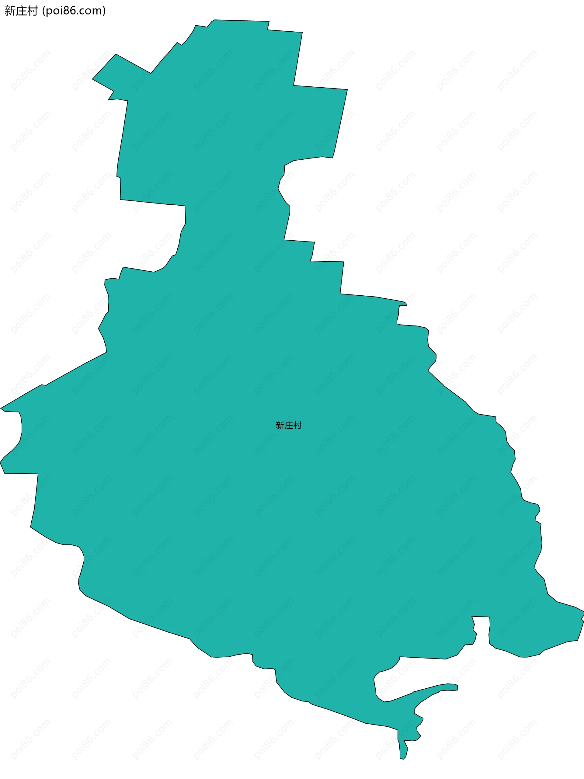 新庄村边界地图