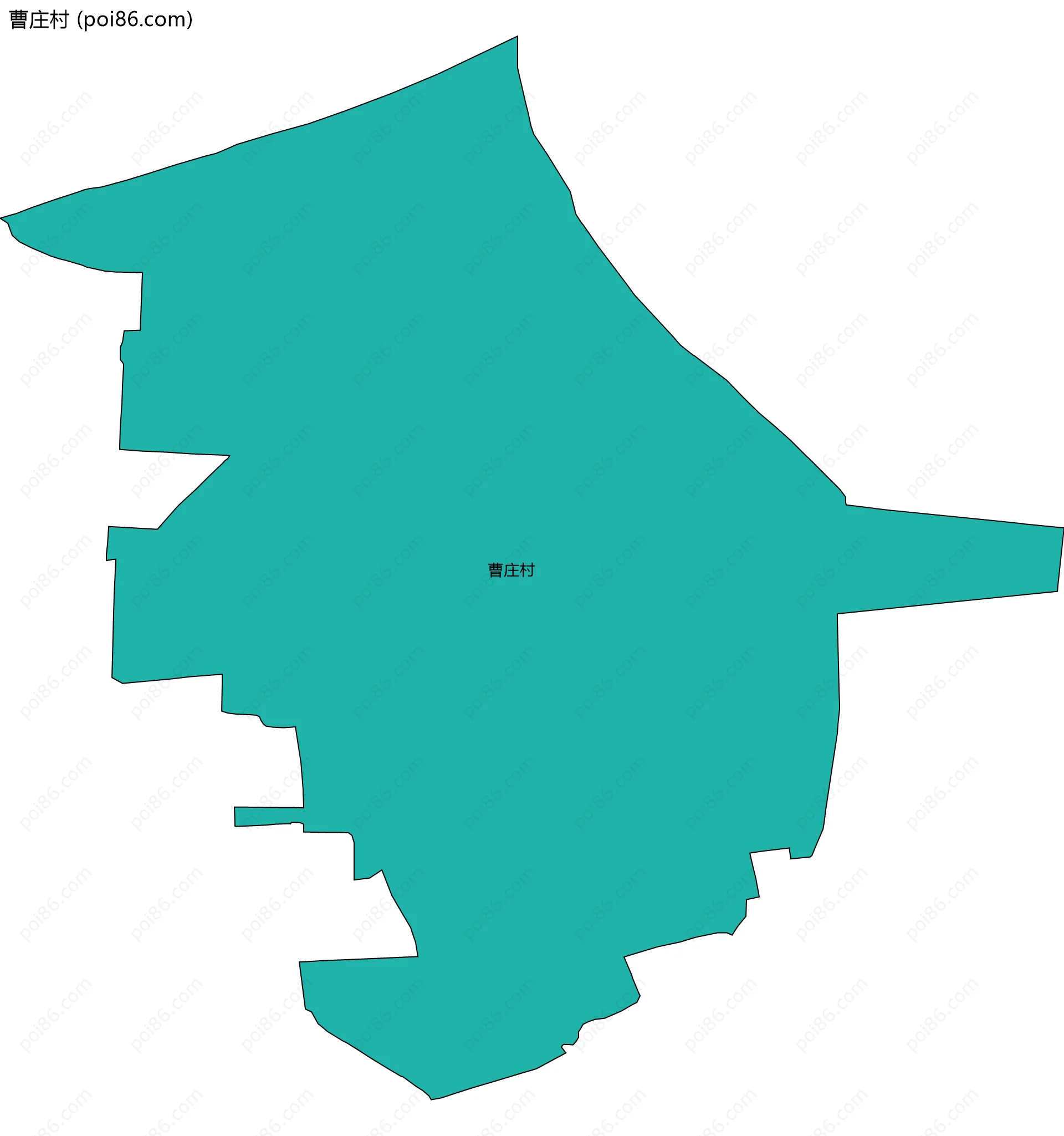 曹庄村边界地图