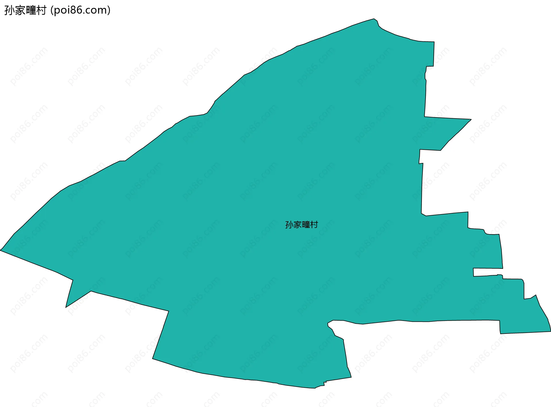 孙家疃村边界地图