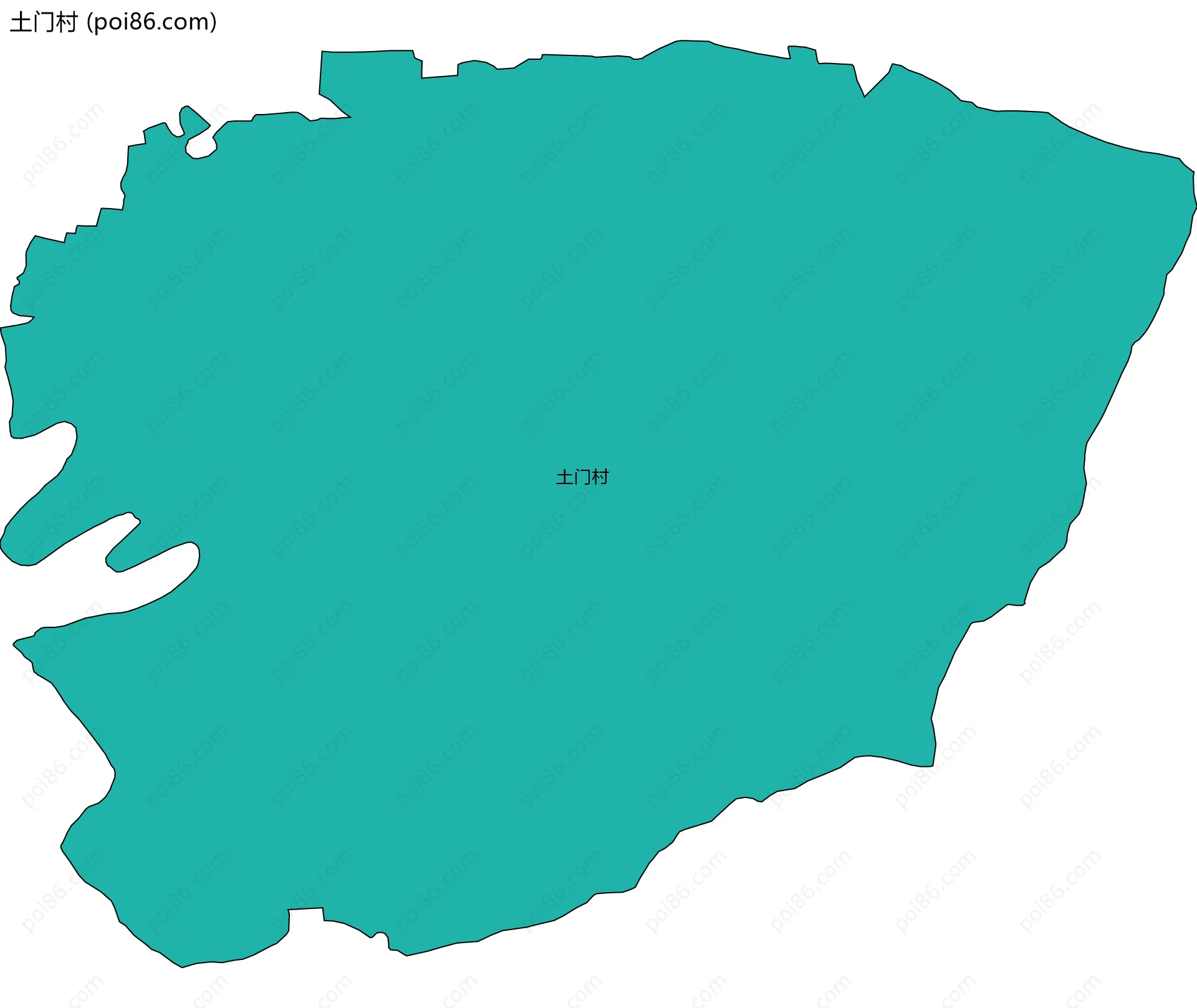 土门村边界地图