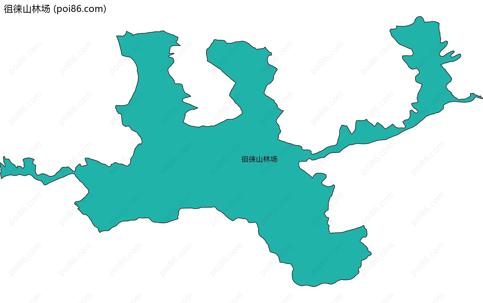 徂徕山林场边界地图