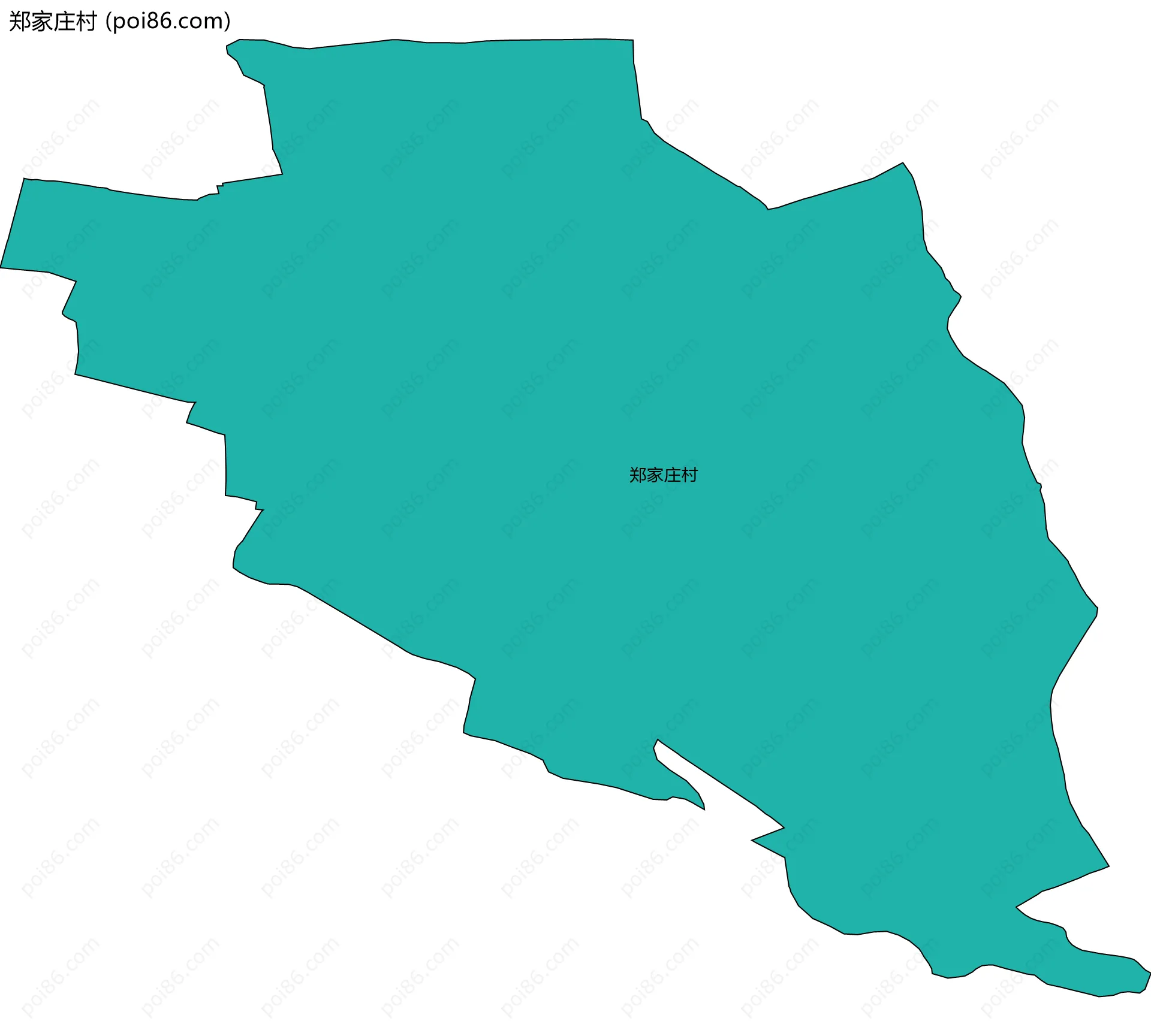郑家庄村边界地图