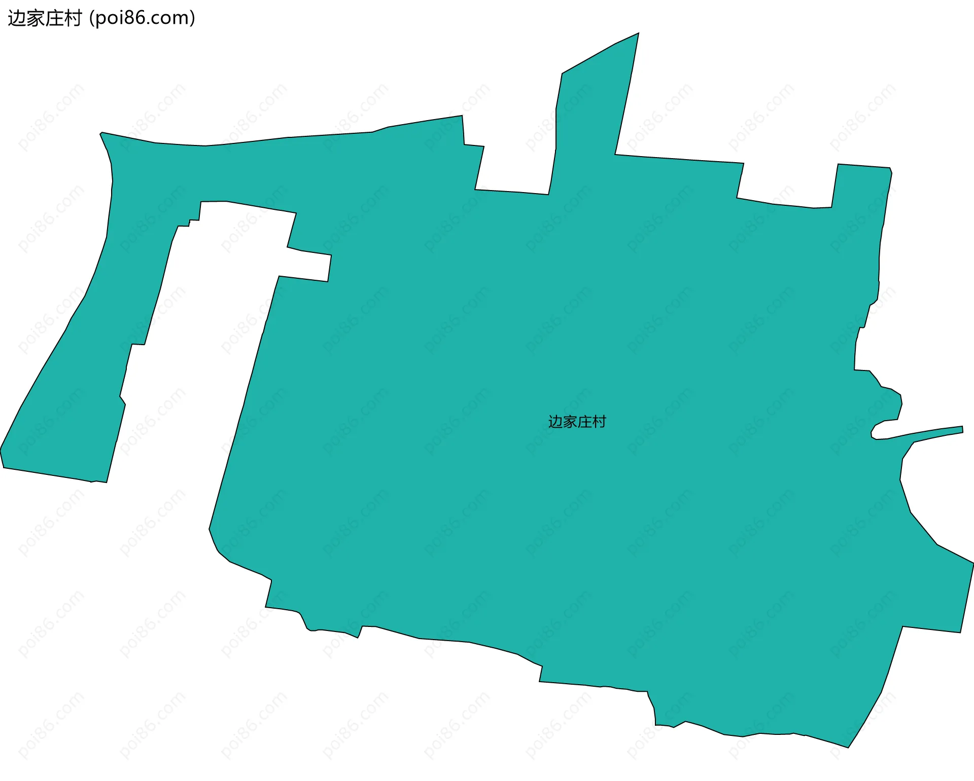 边家庄村边界地图