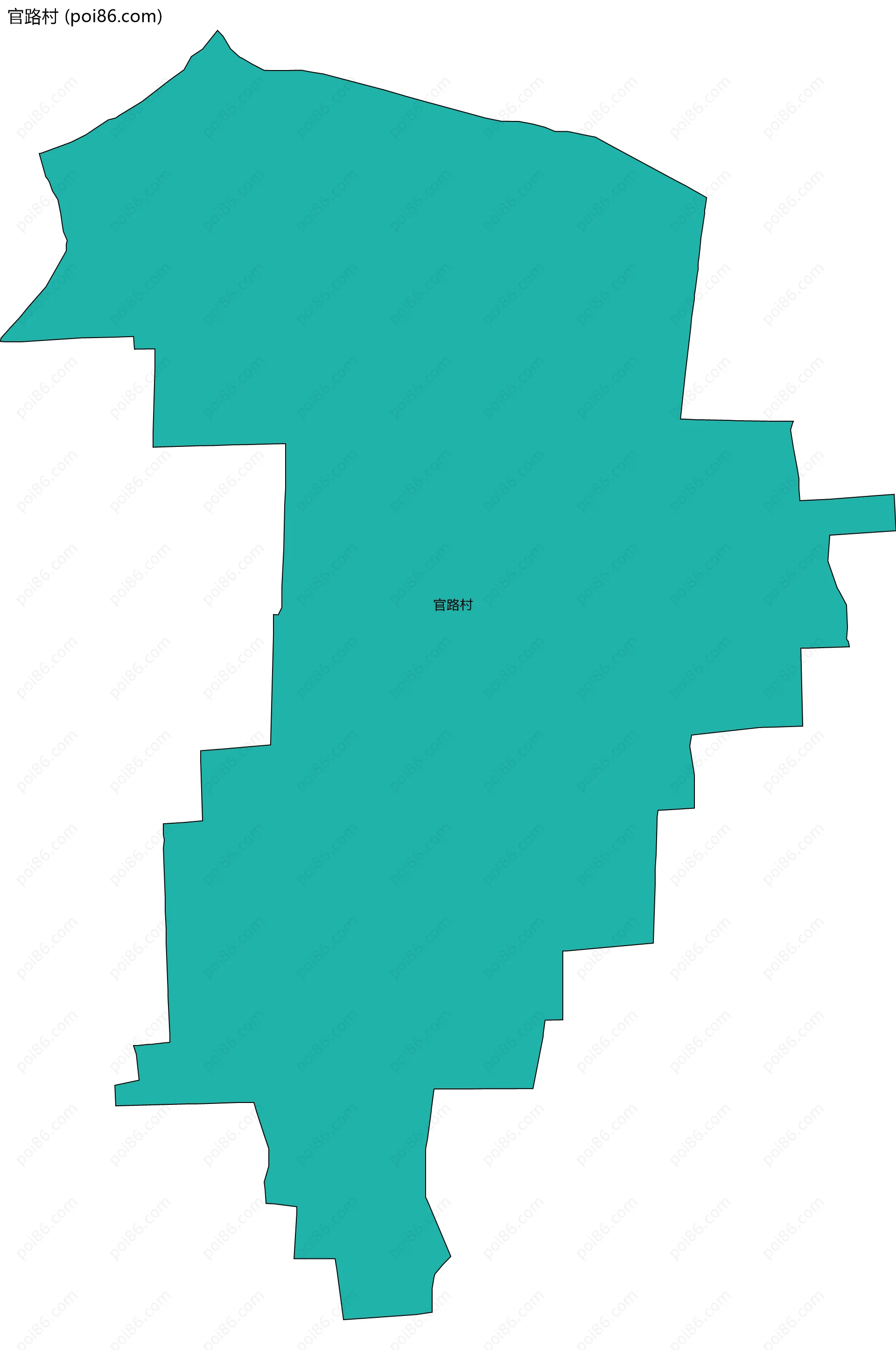 官路村边界地图