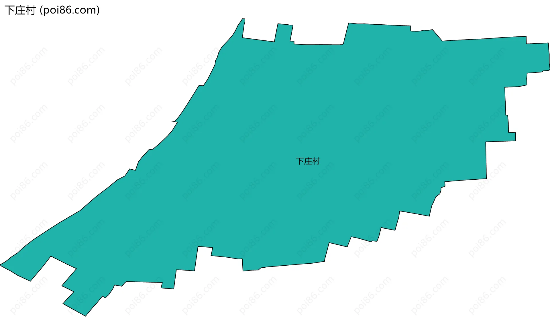 下庄村边界地图