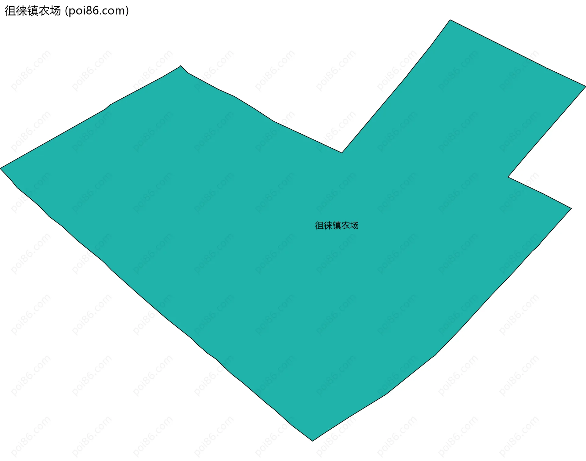 徂徕镇农场边界地图