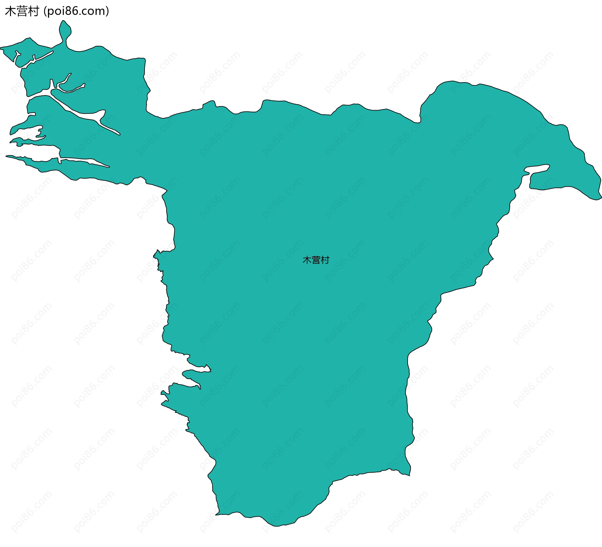 木营村边界地图