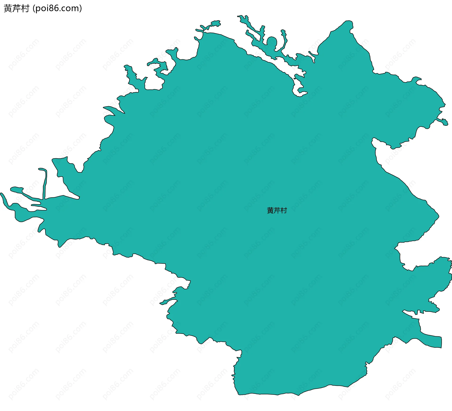 黄芹村边界地图
